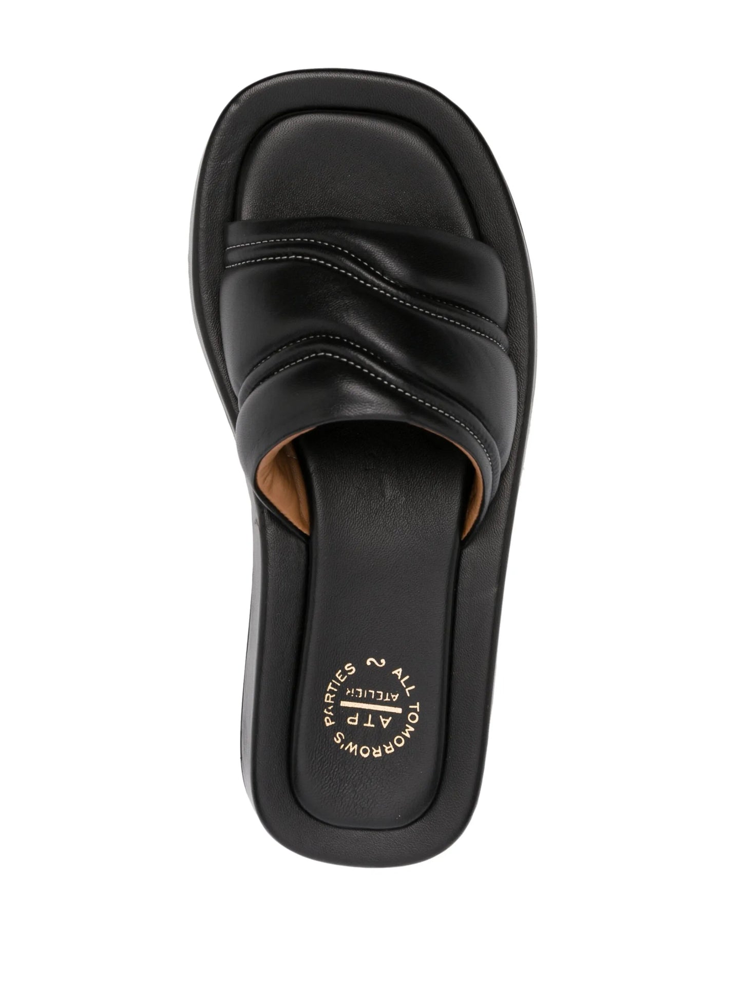 polished-finish open-toe sandals