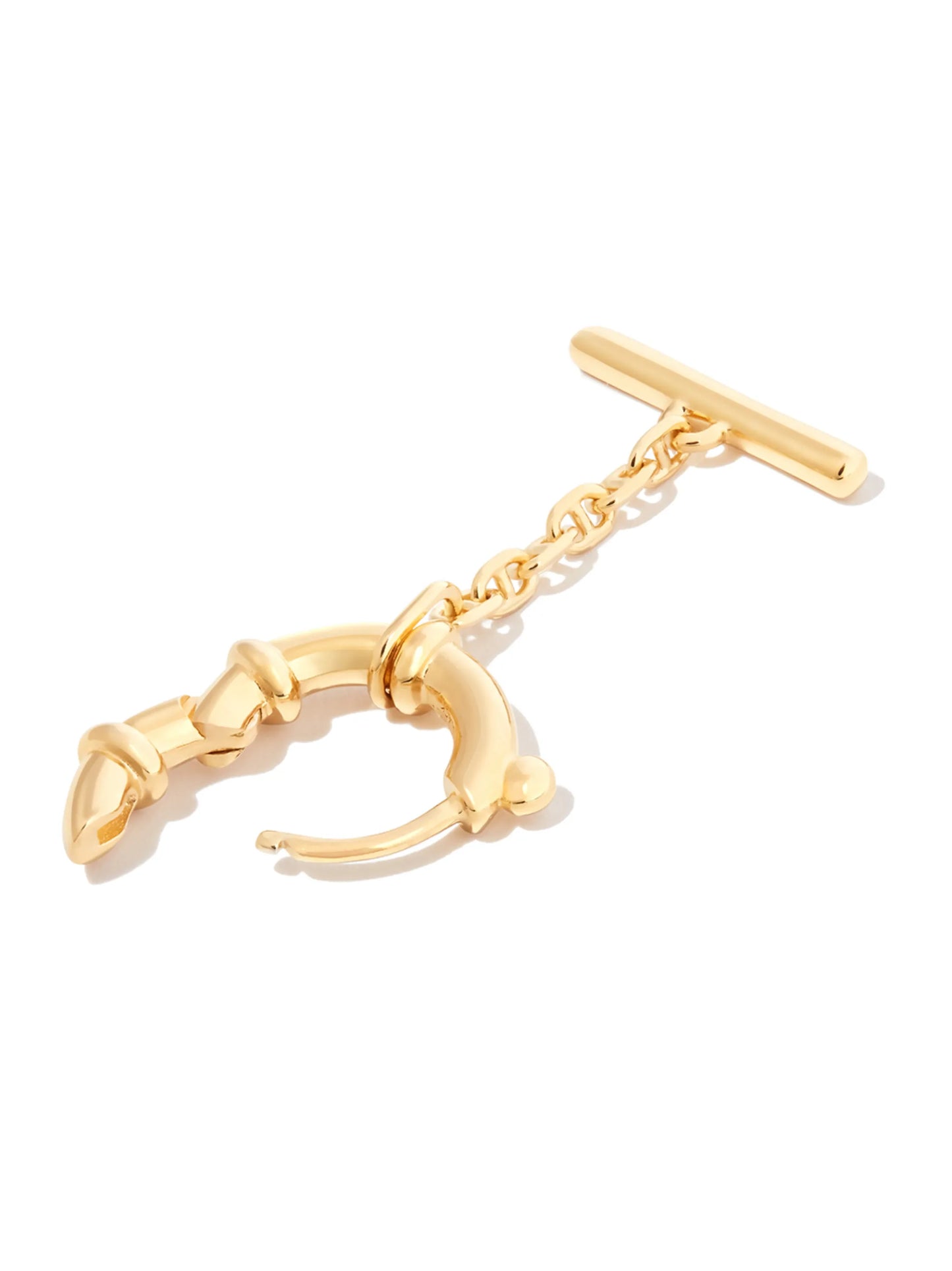 Spring Bar hoop drop earring