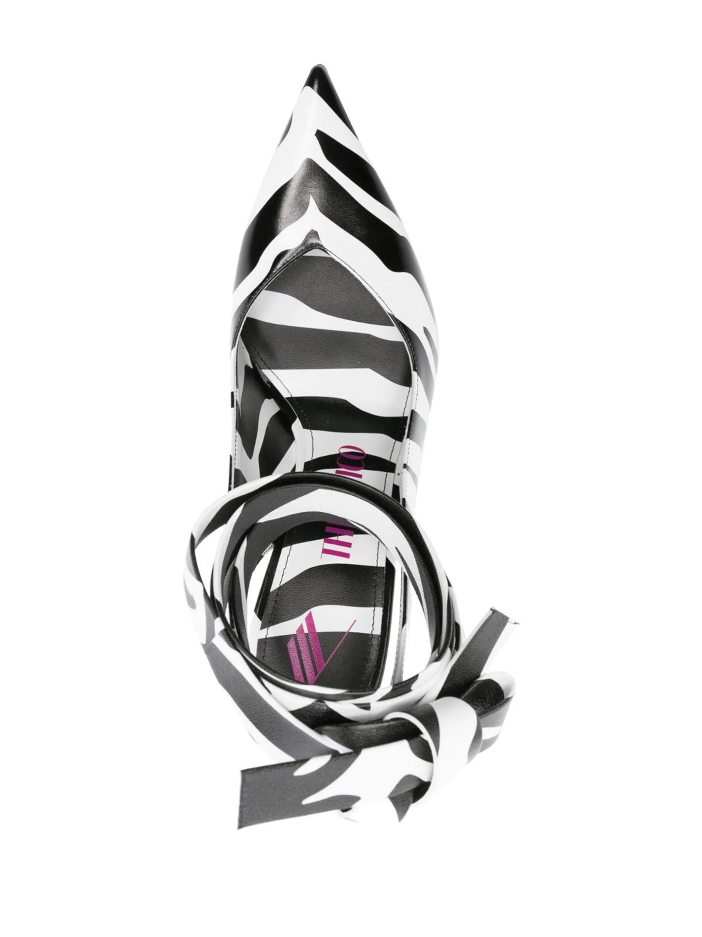 Venus 105mm zebra-print pumps