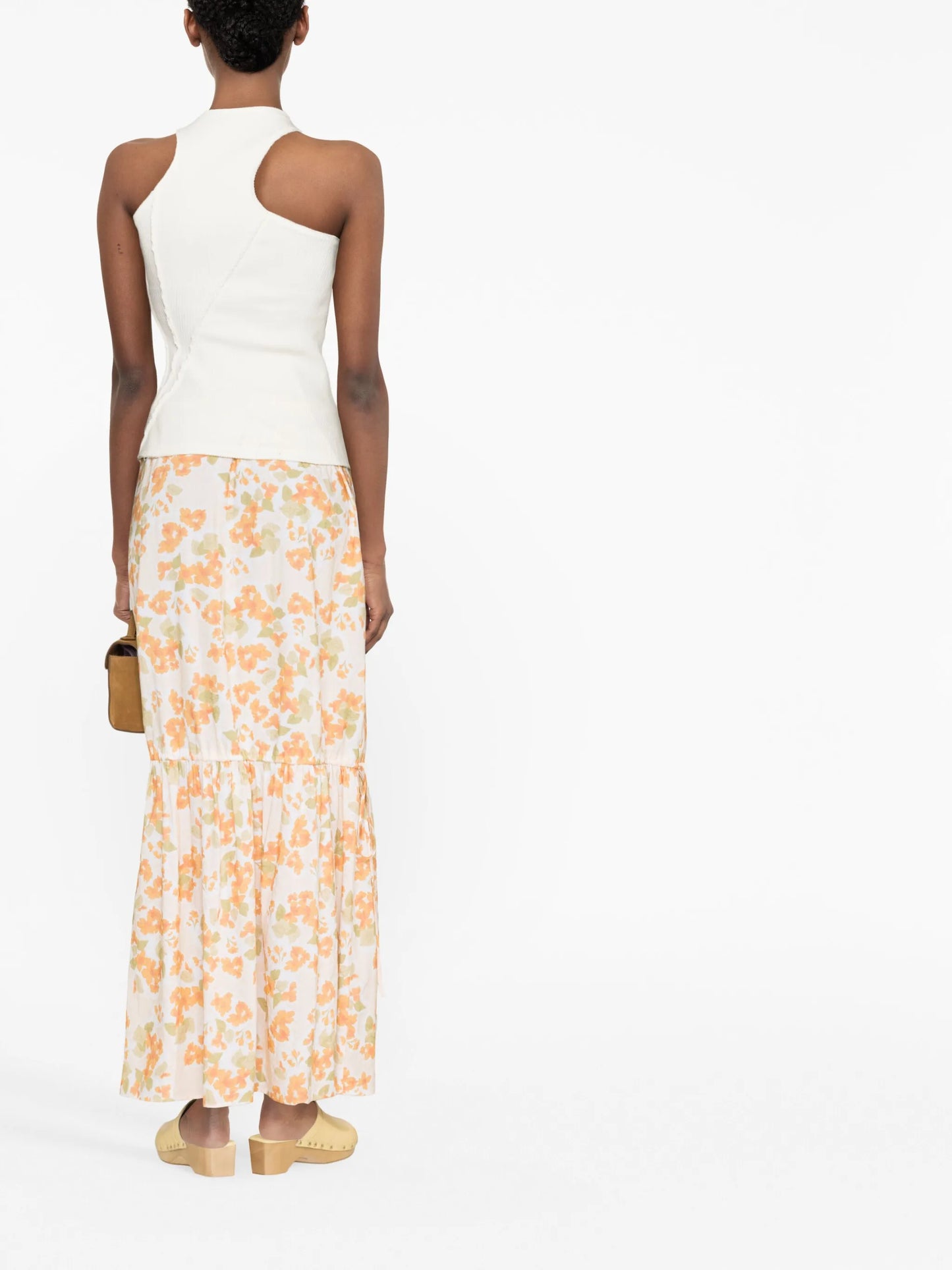 floral-print maxi skirt