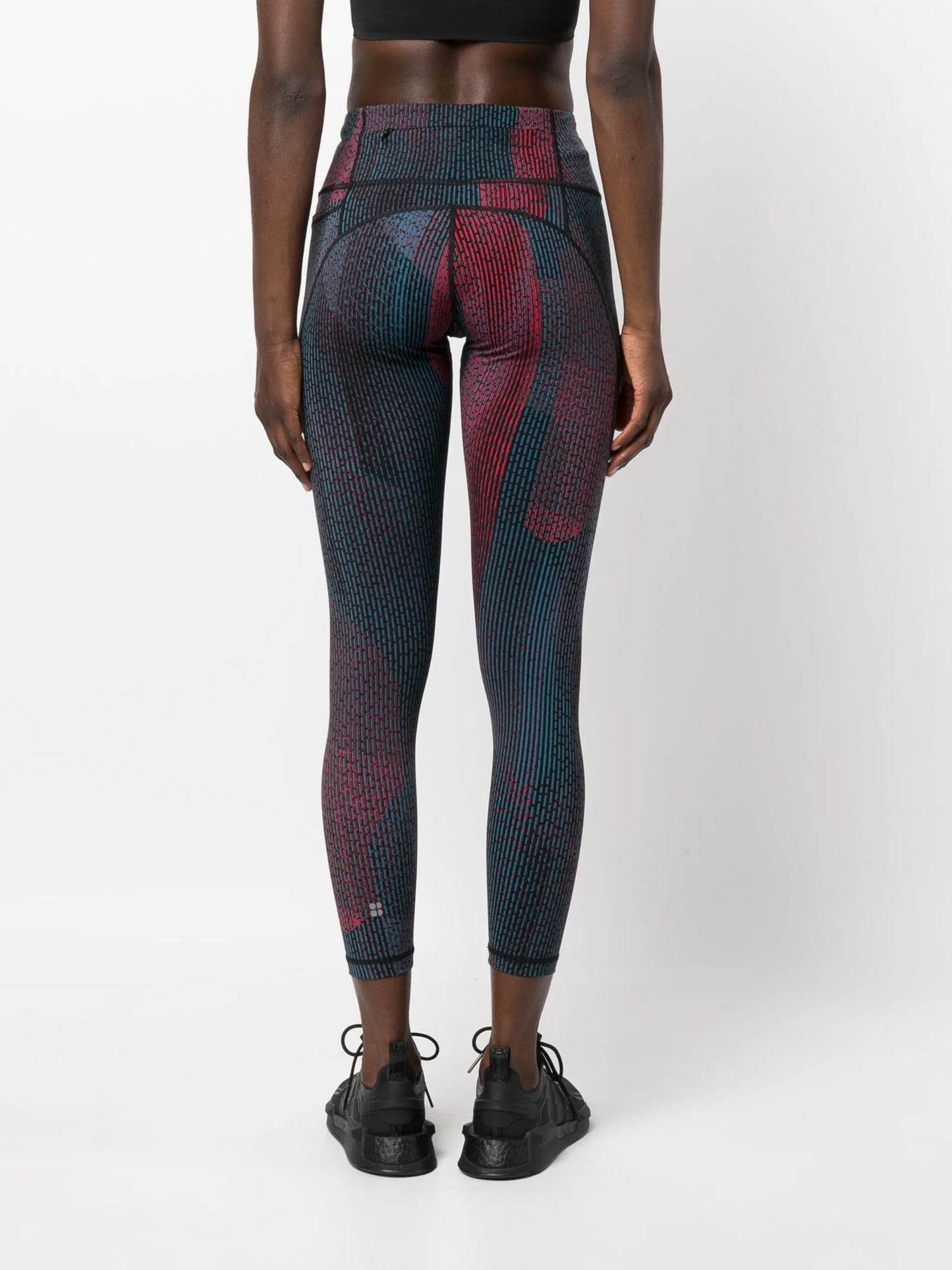 Power 7/8 abstract-print training leggings