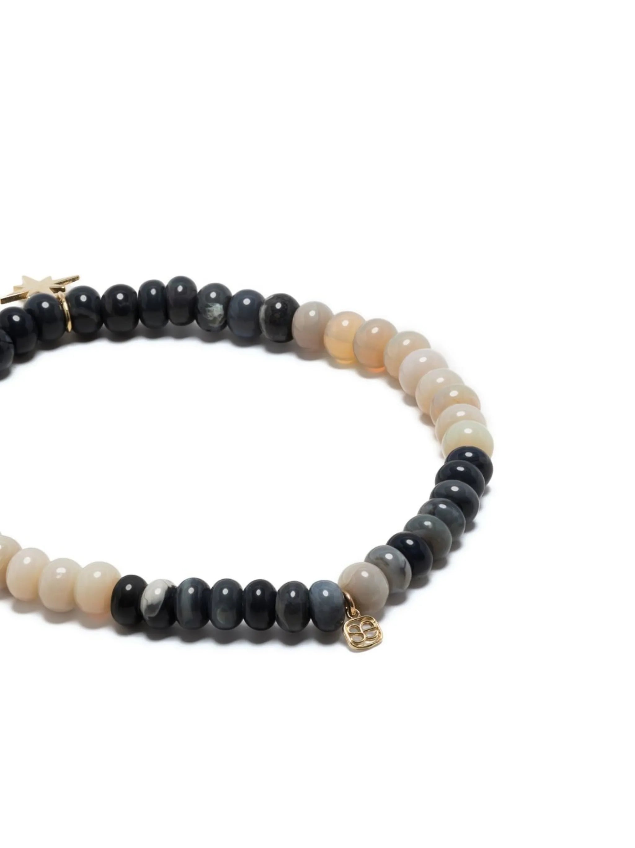 14kt yellow gold opal beaded bracelet