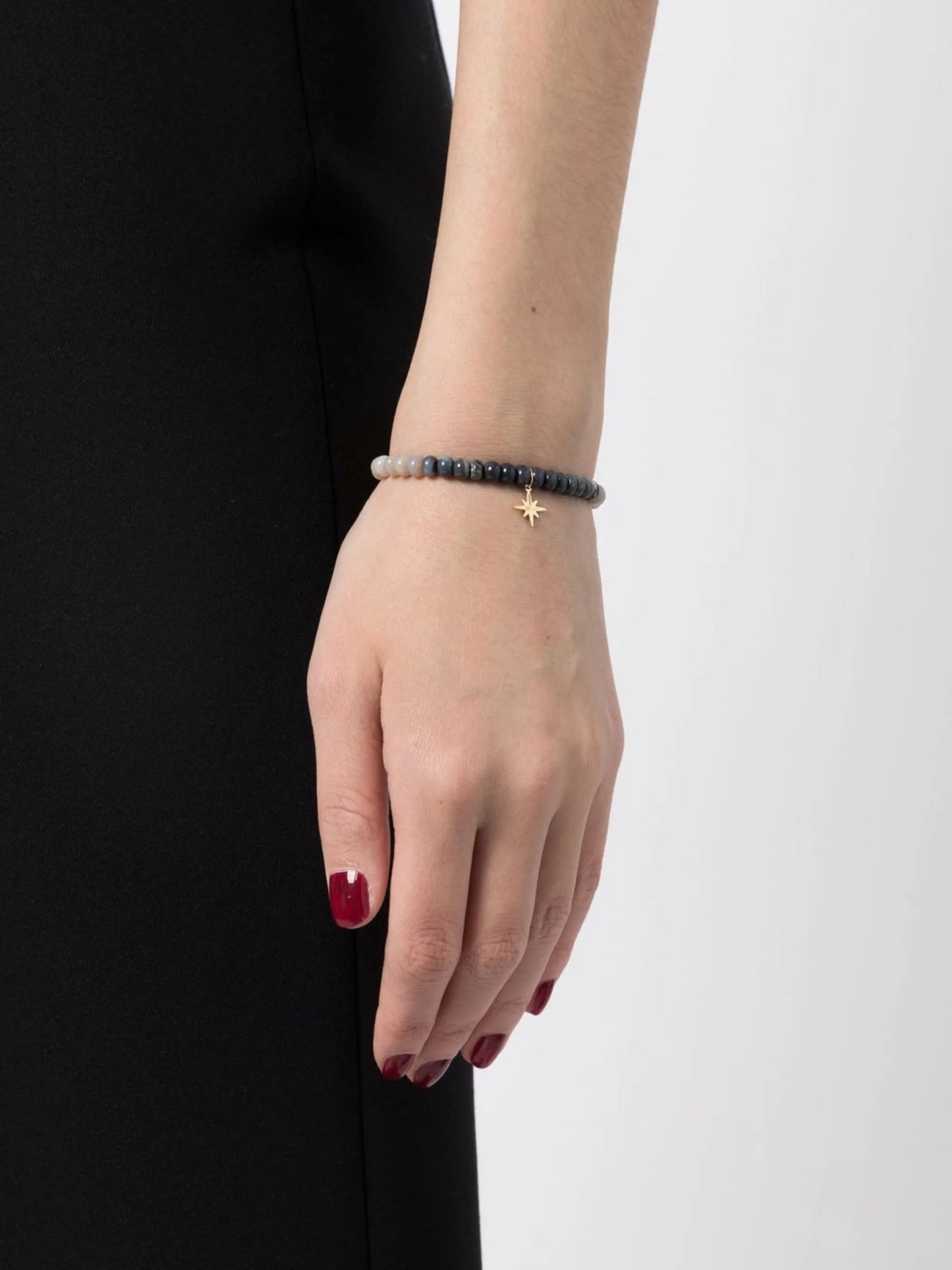 14kt yellow gold opal beaded bracelet