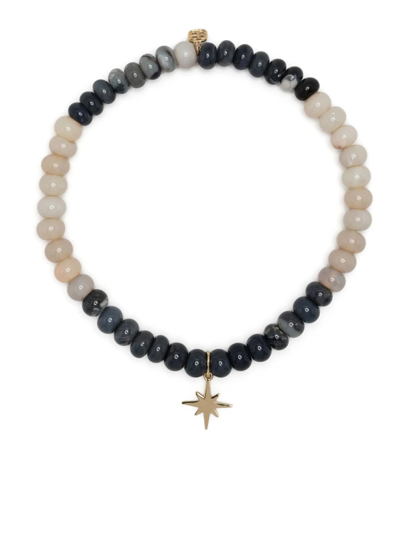 14kt yellow gold opal beaded bracelet