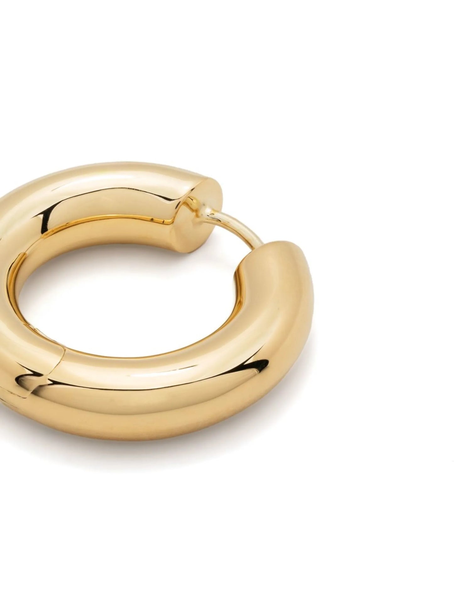 9kt yellow gold Chunky Medium Hoop earrings