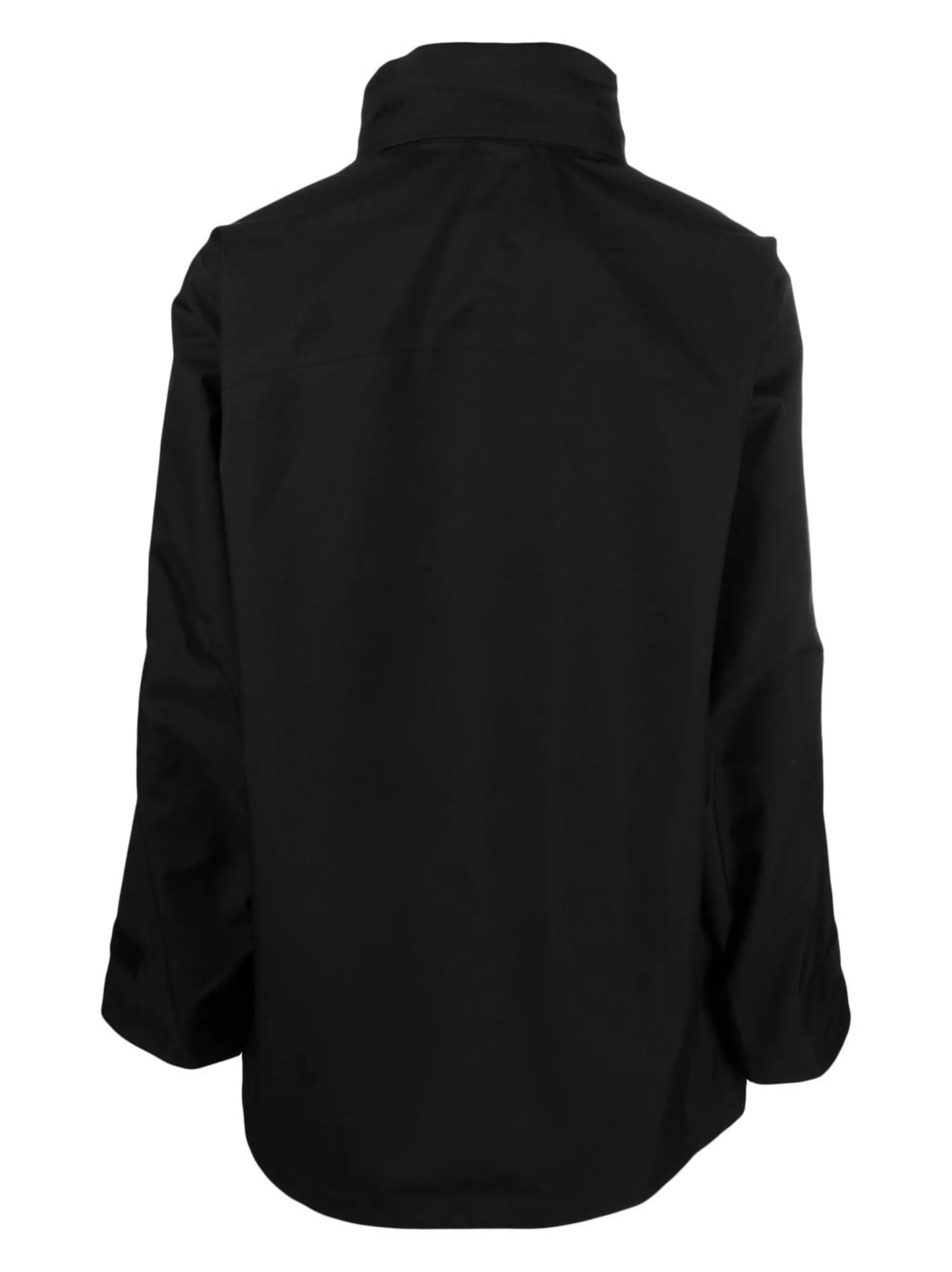 high-neck zip-fastening parka jacket