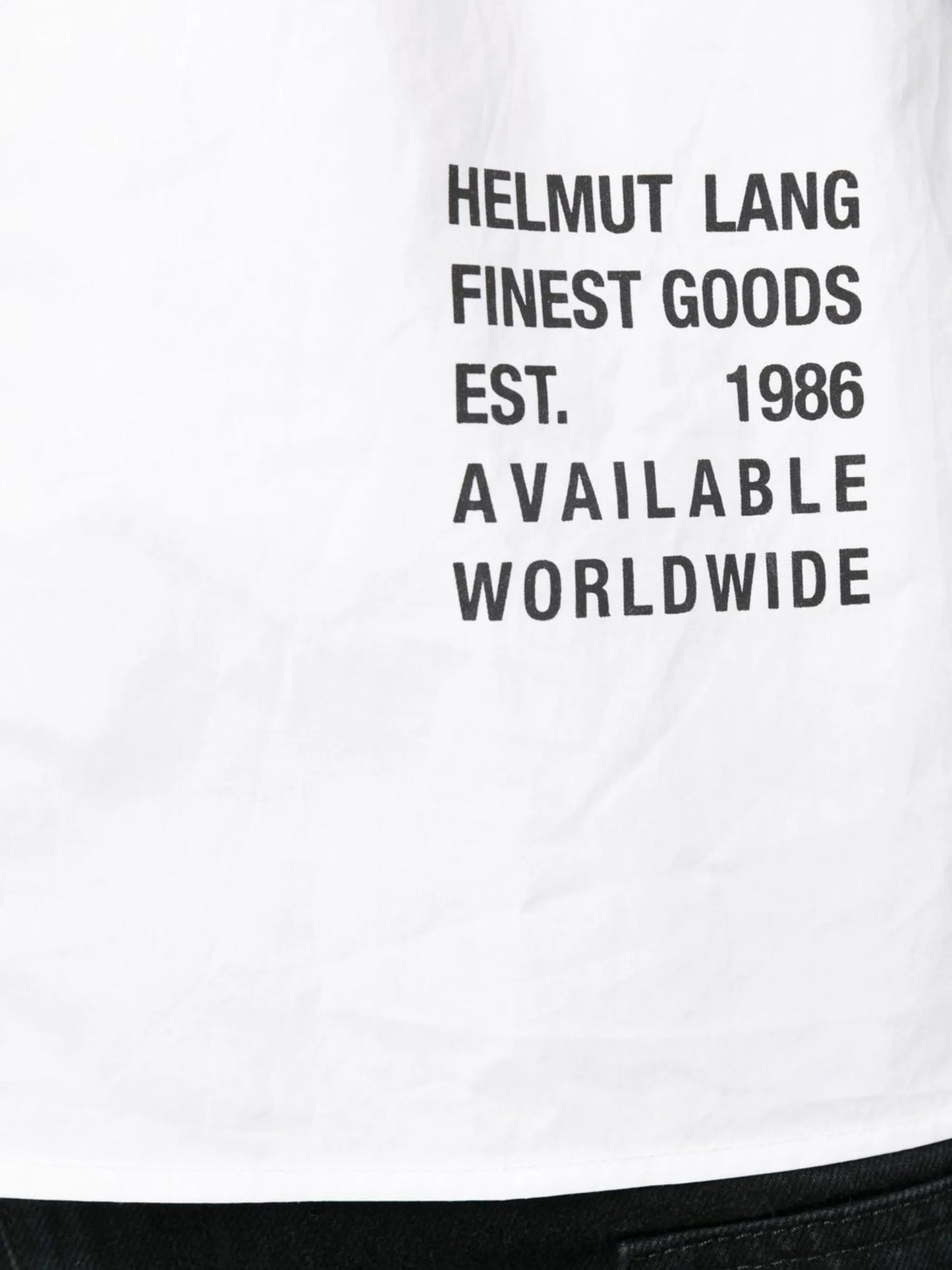 logo-print flap-pocket shirt