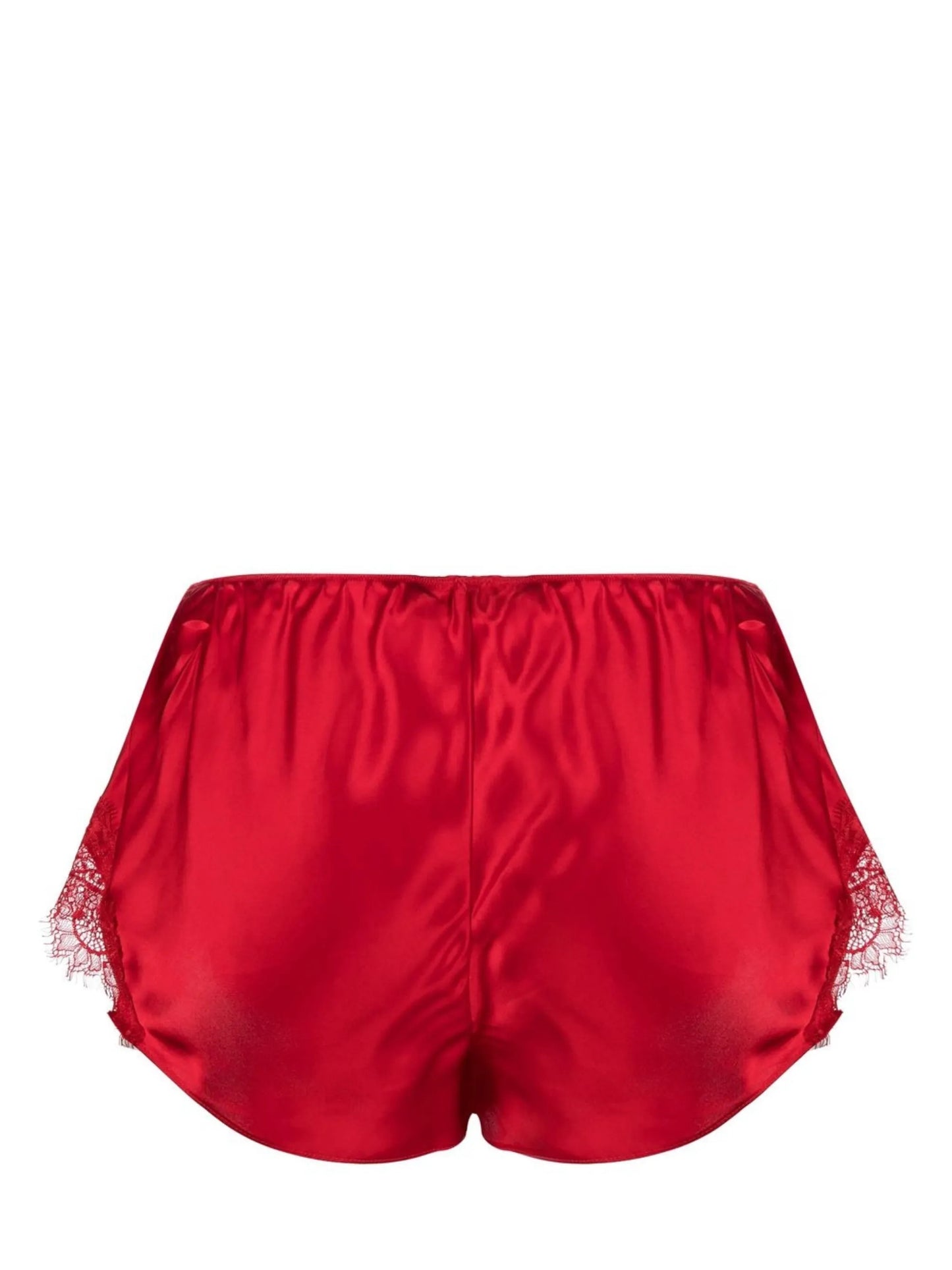 Scarlett lace-trim silk shorts