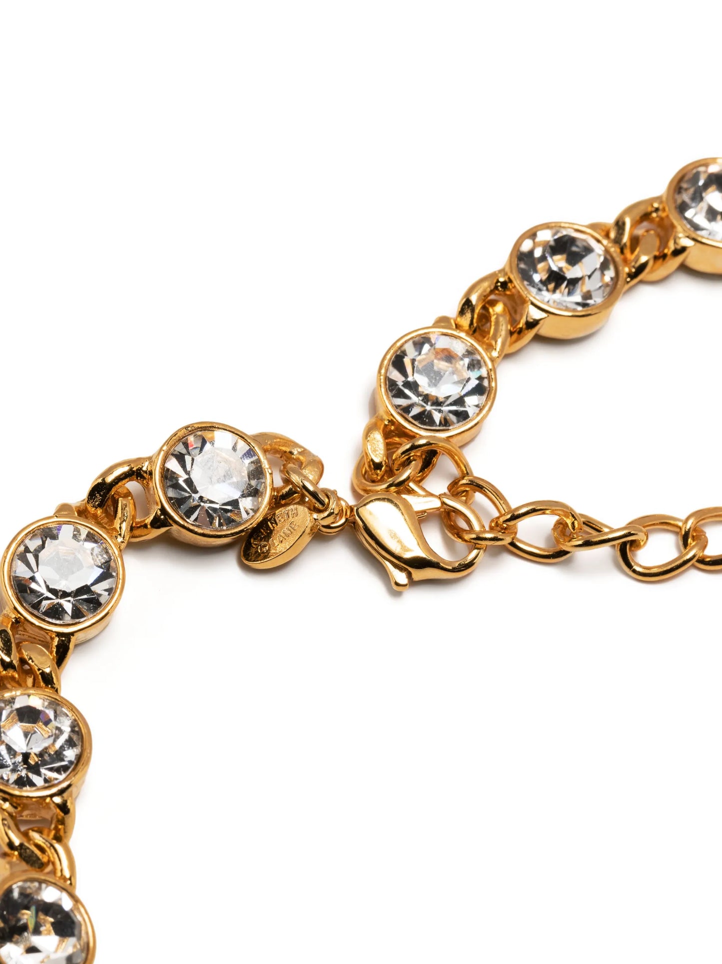 crystal-embellished chain necklace