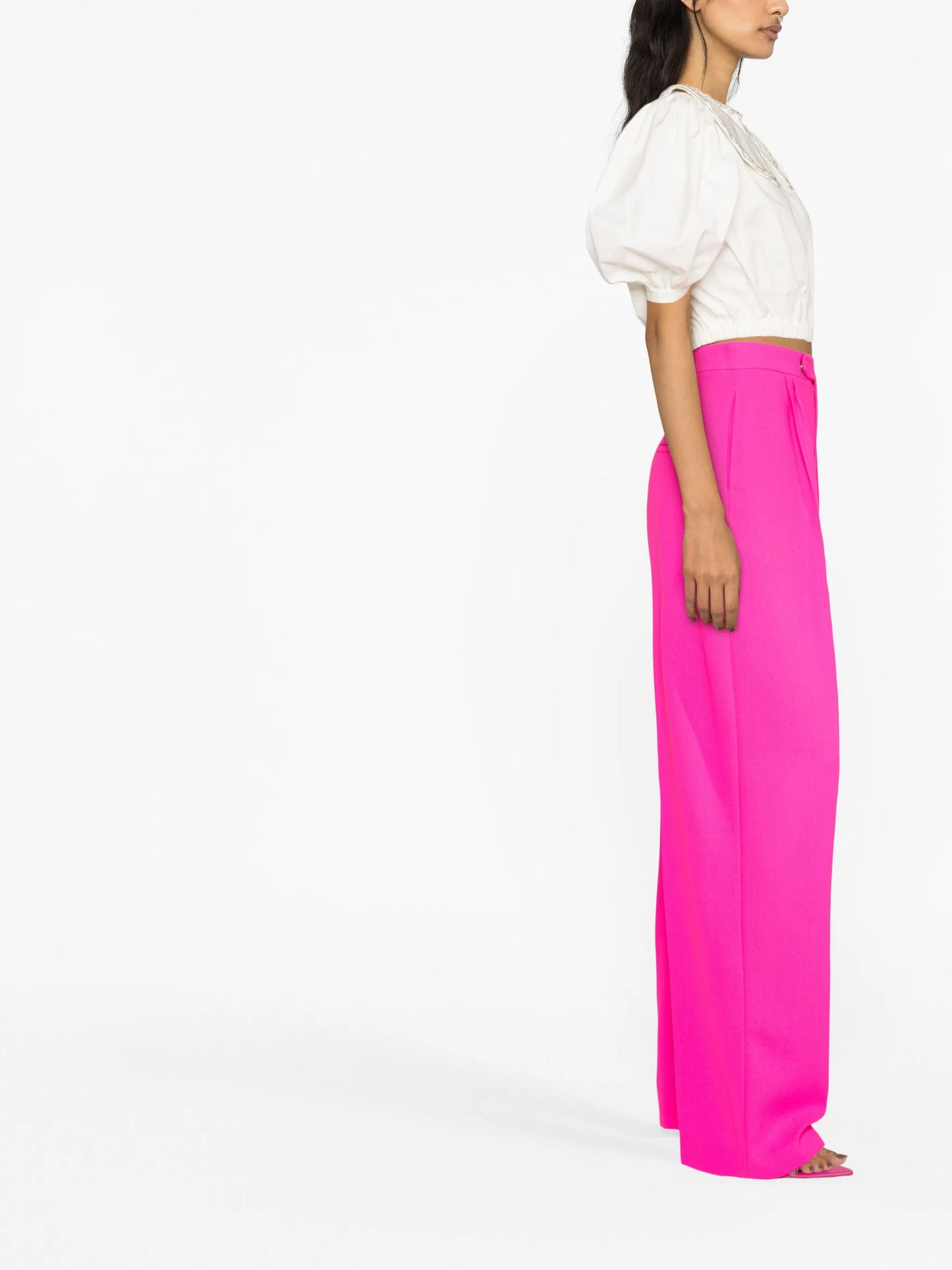 wool wide-leg trousers