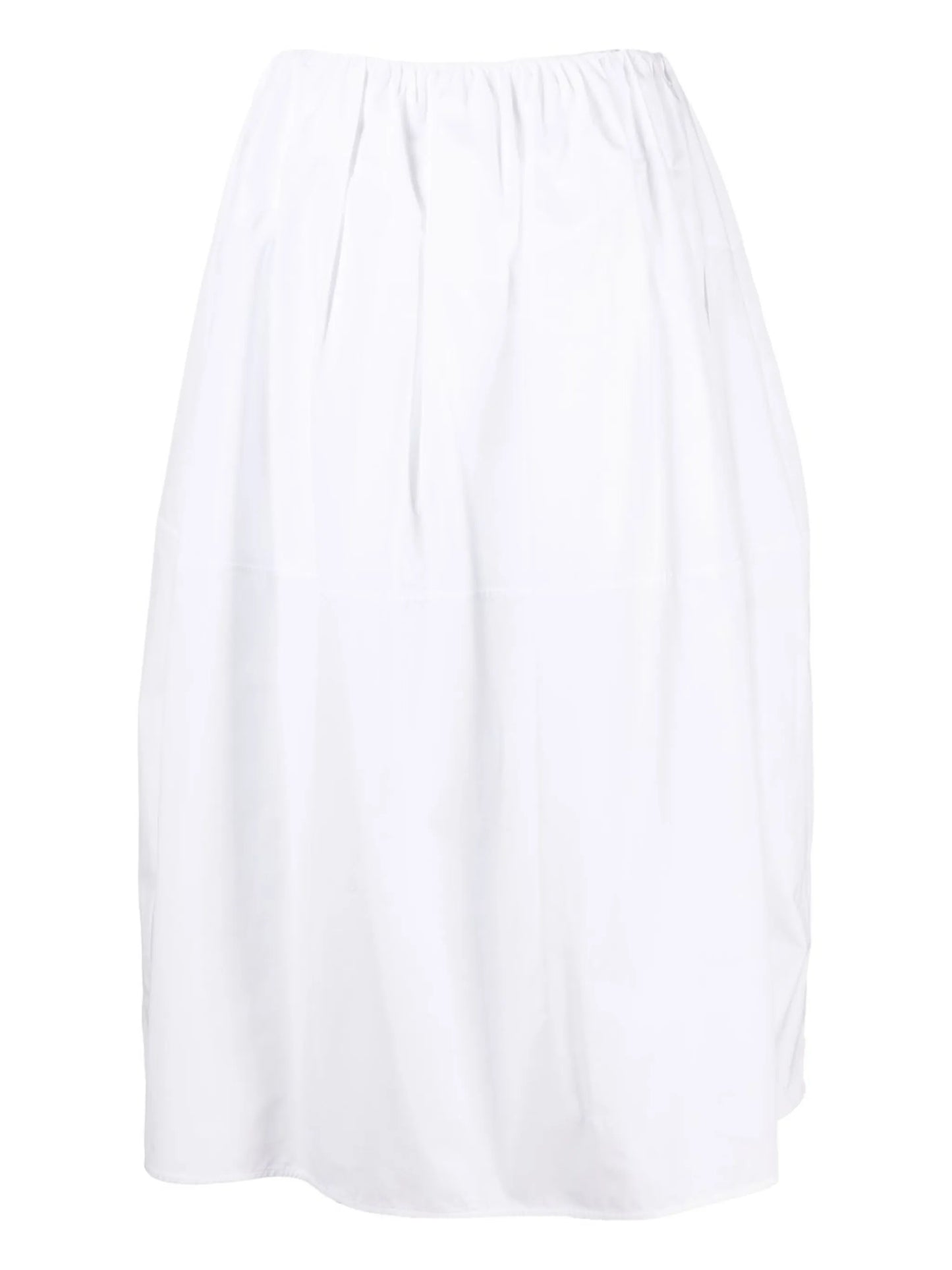 pleated cotton skirt