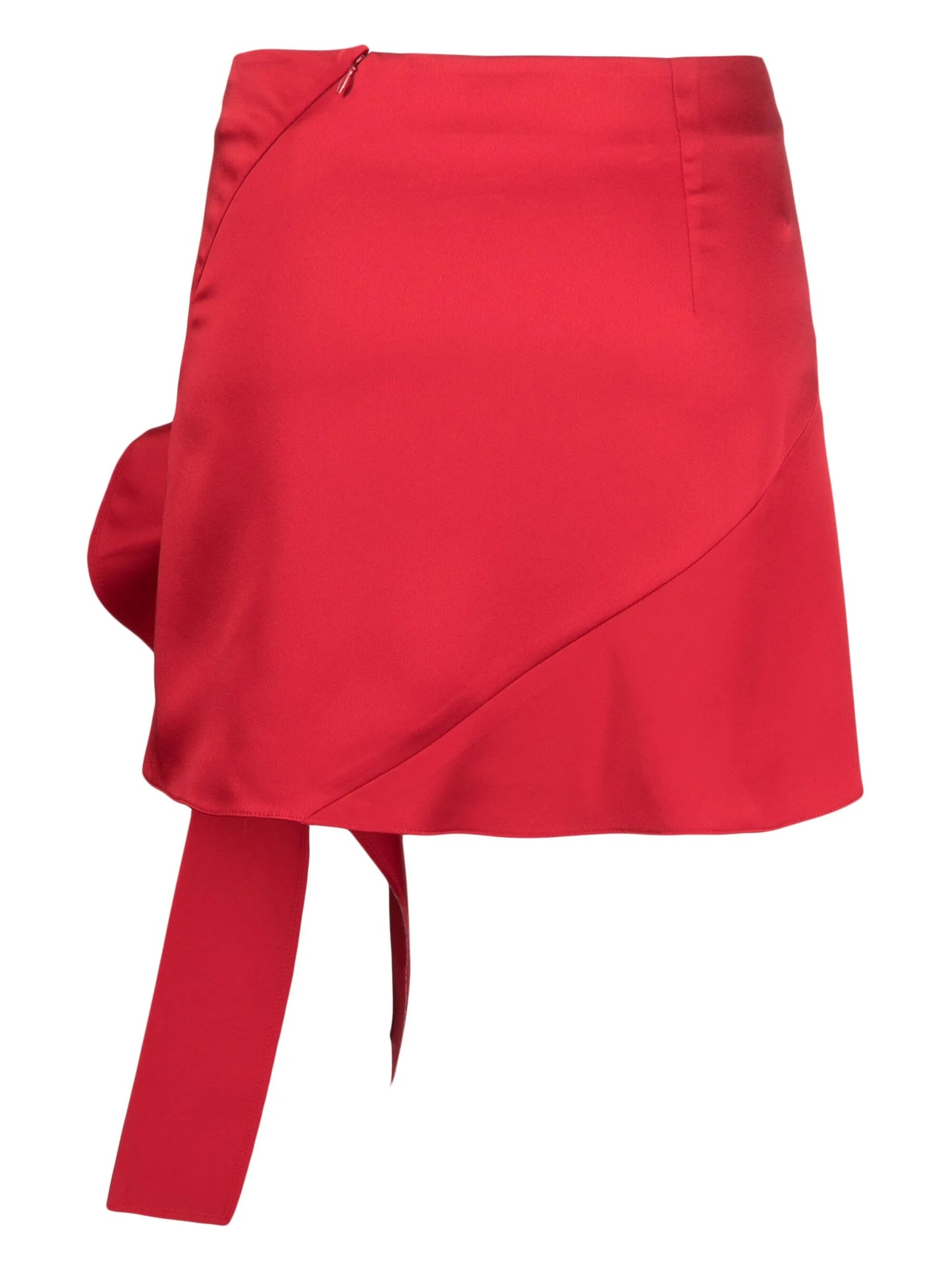 high-waisted snipped skirt