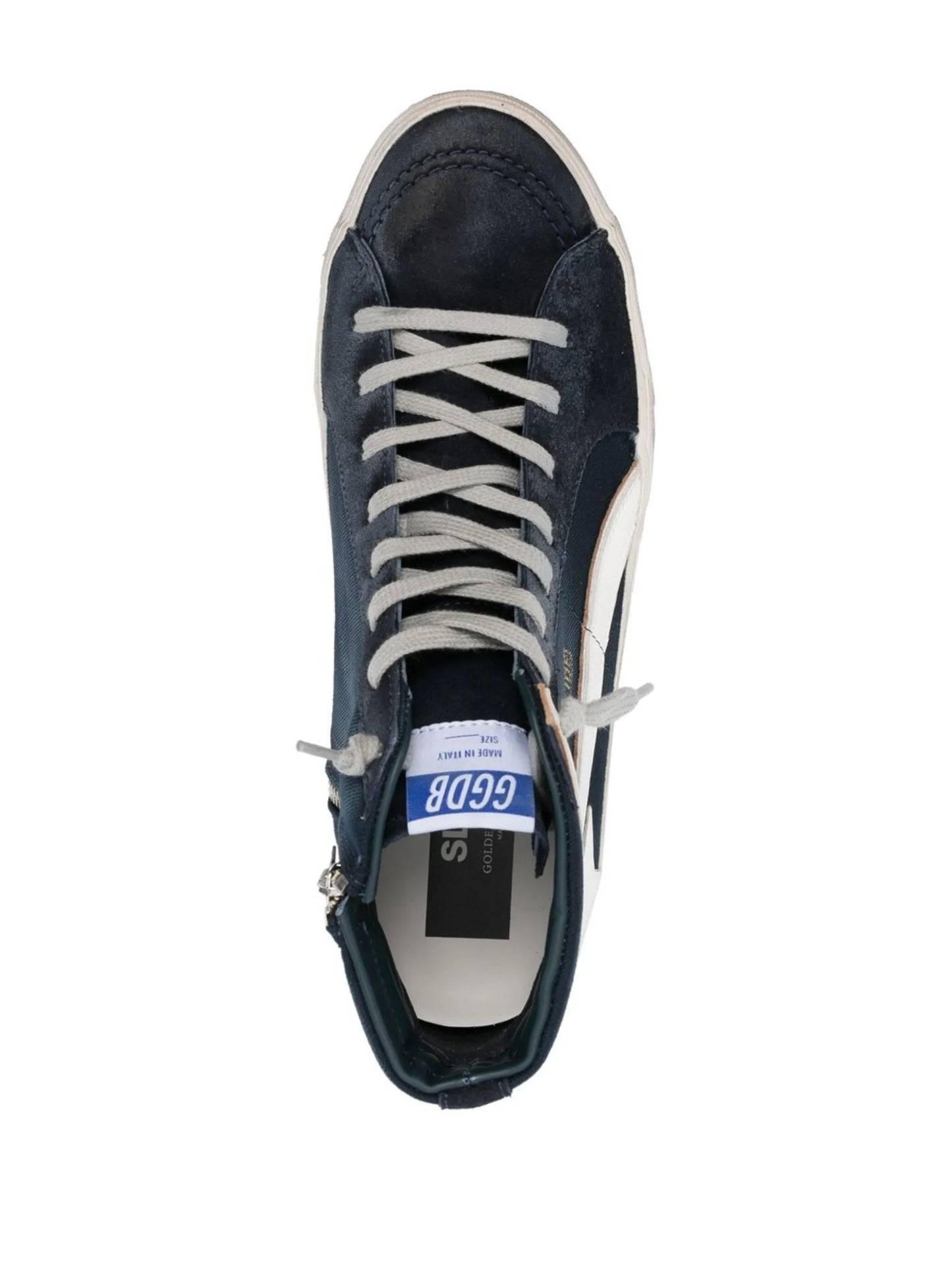 star-patch lace-up sneakers