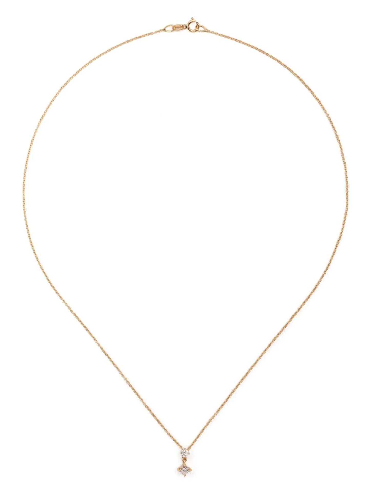 18kt yellow gold Mix Matched diamond necklace
