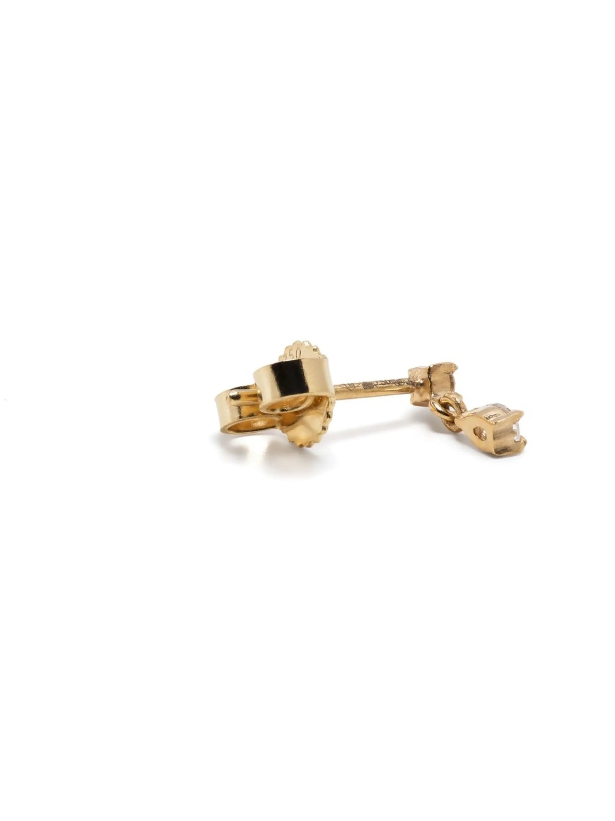 18kt yellow gold Mix Matched diamond stud earring