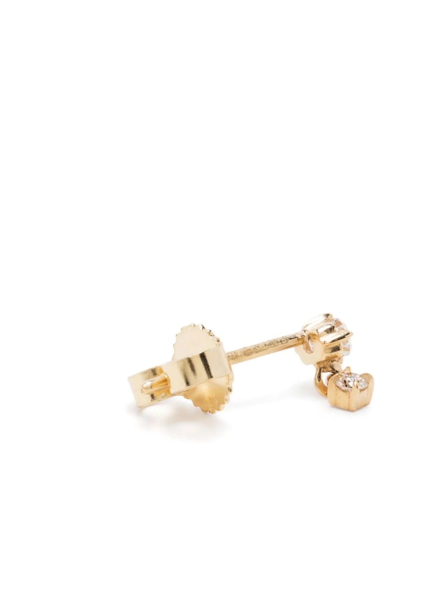 18kt yellow gold Mix Matched diamond stud earring
