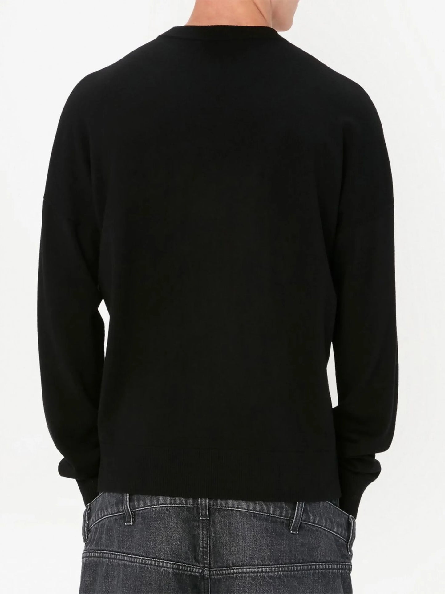 logo-intarsia merino-wool jumper
