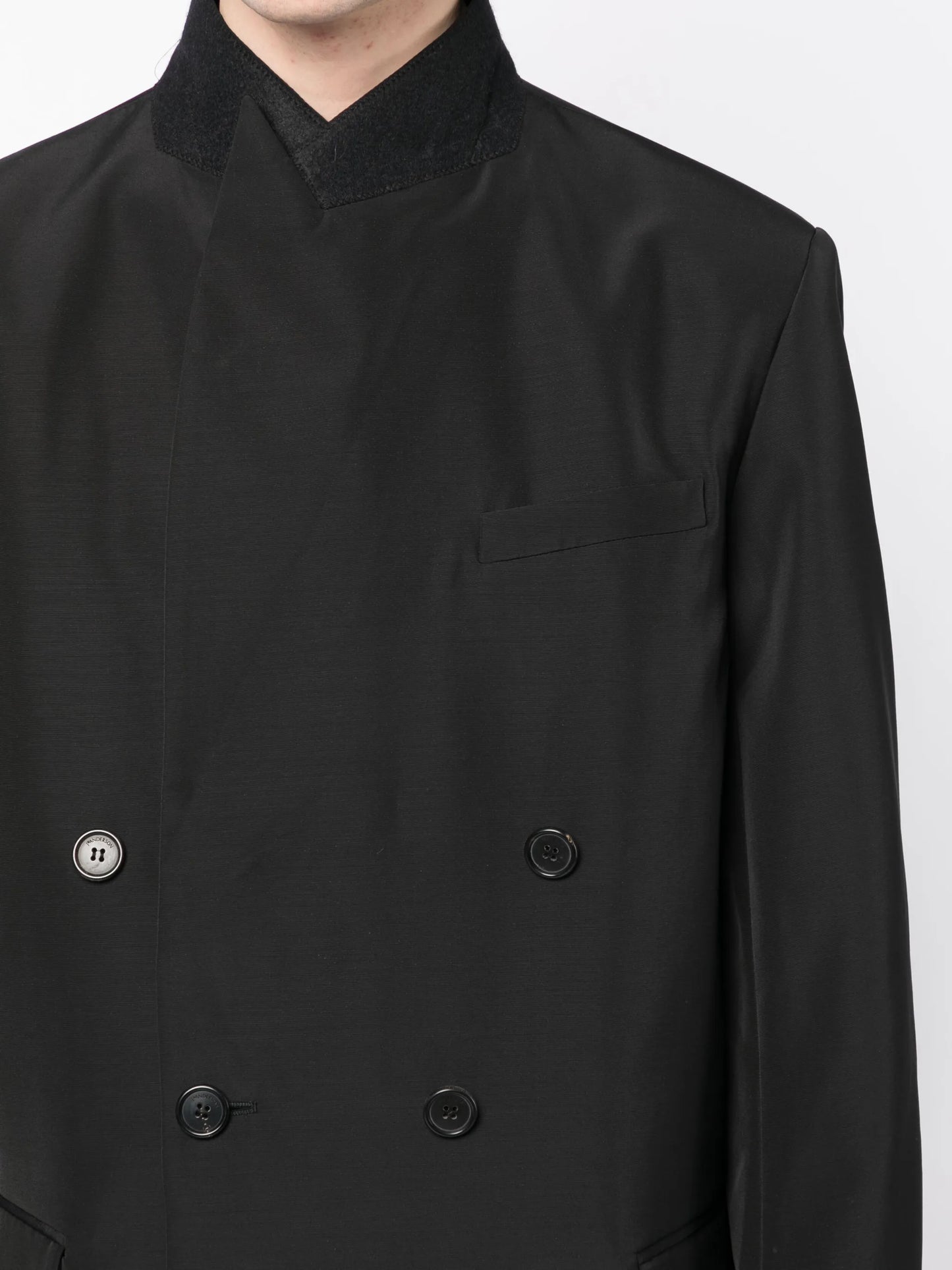 double-breasted wool jacket