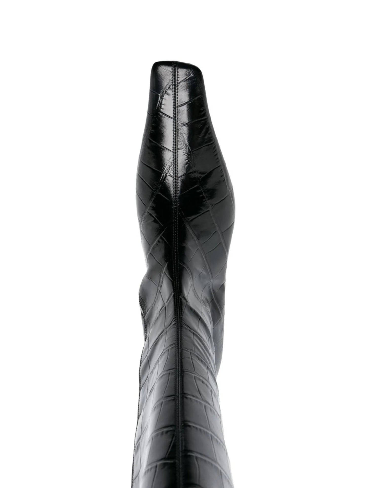 60mm crocodile-effect boots