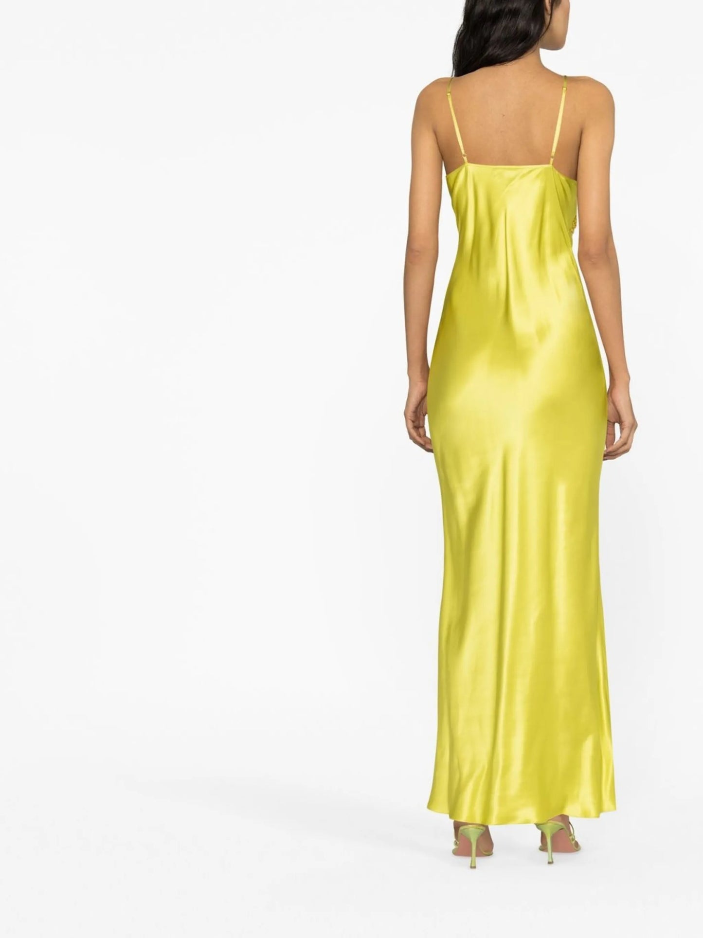 Moody crystal silk maxi dress