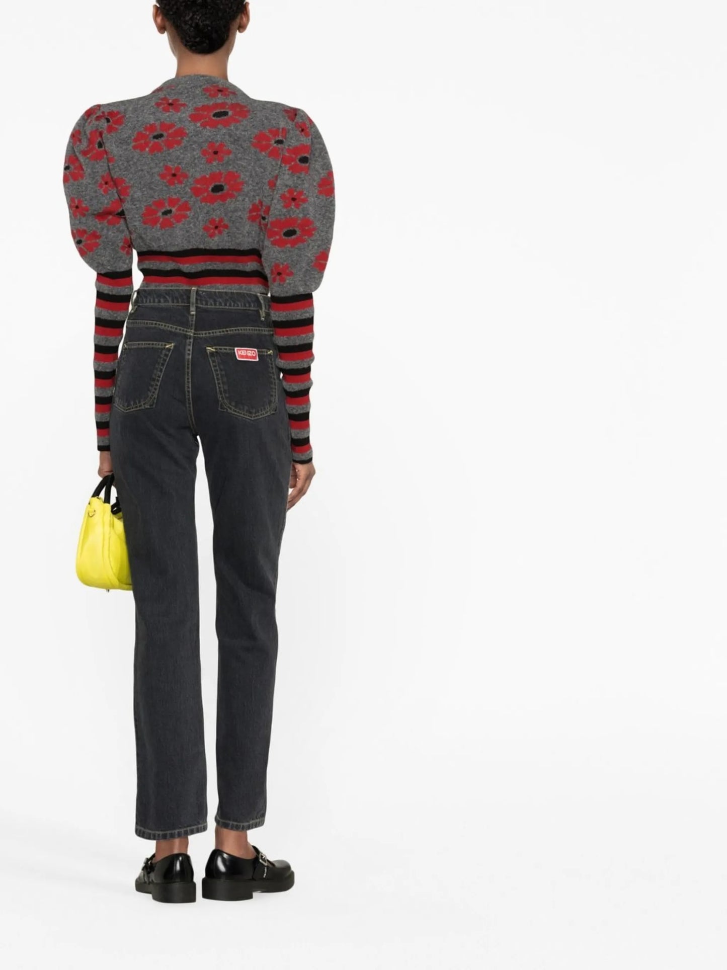 logo-patch denim jeans