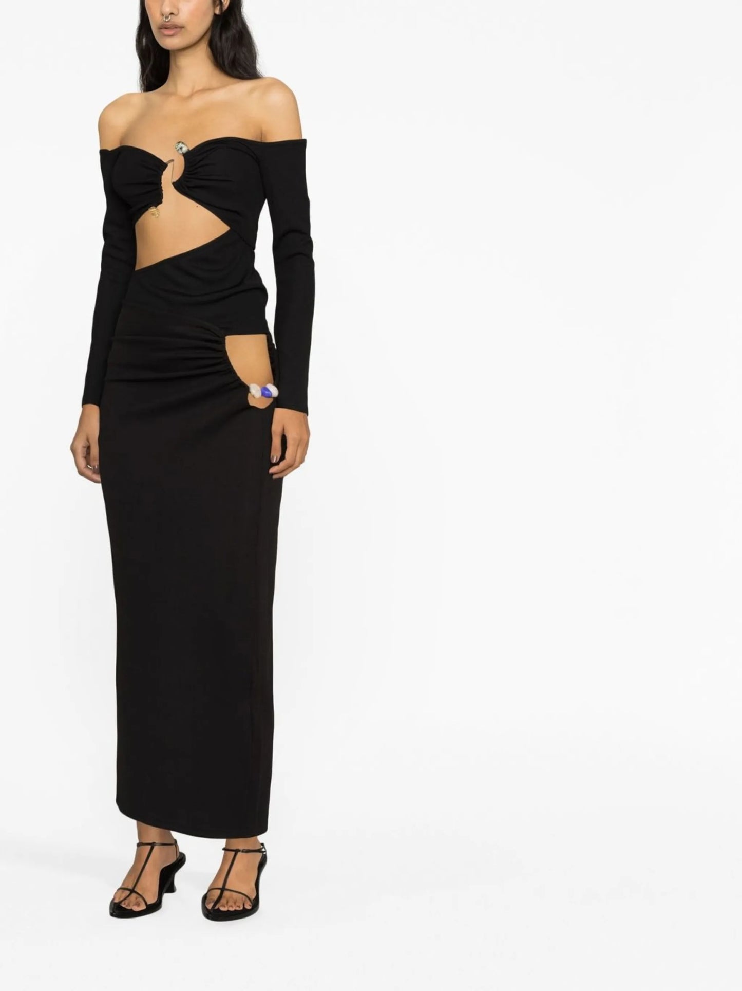 Distorted Quartz off-shoulder top