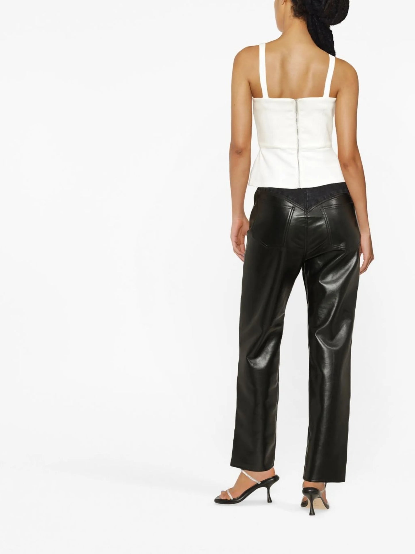 hybrid straight-leg trousers