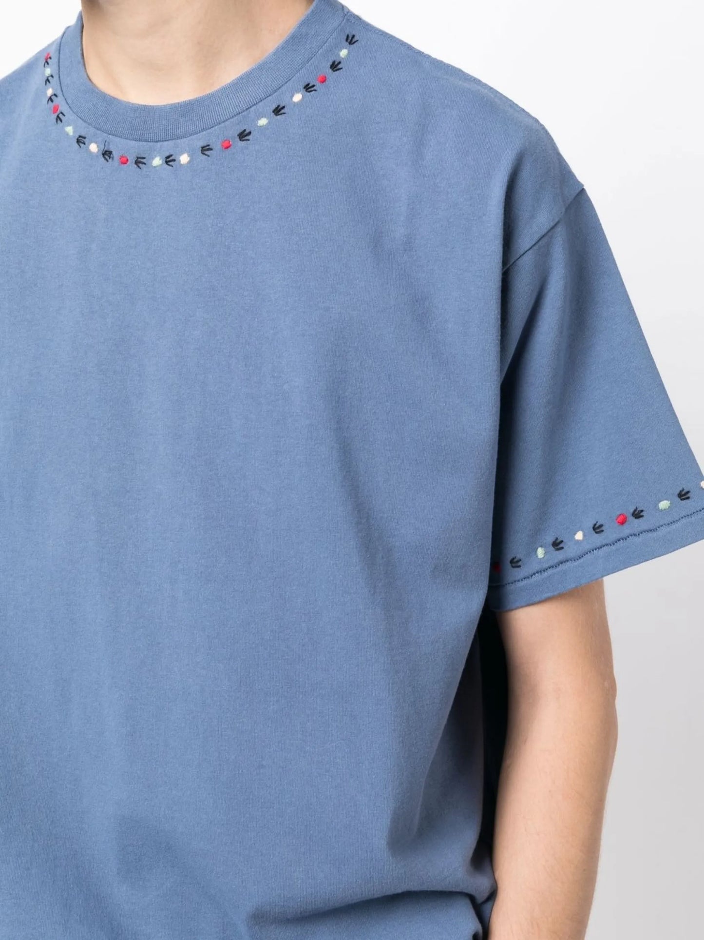 Blooming Garland embroidered T-shirt