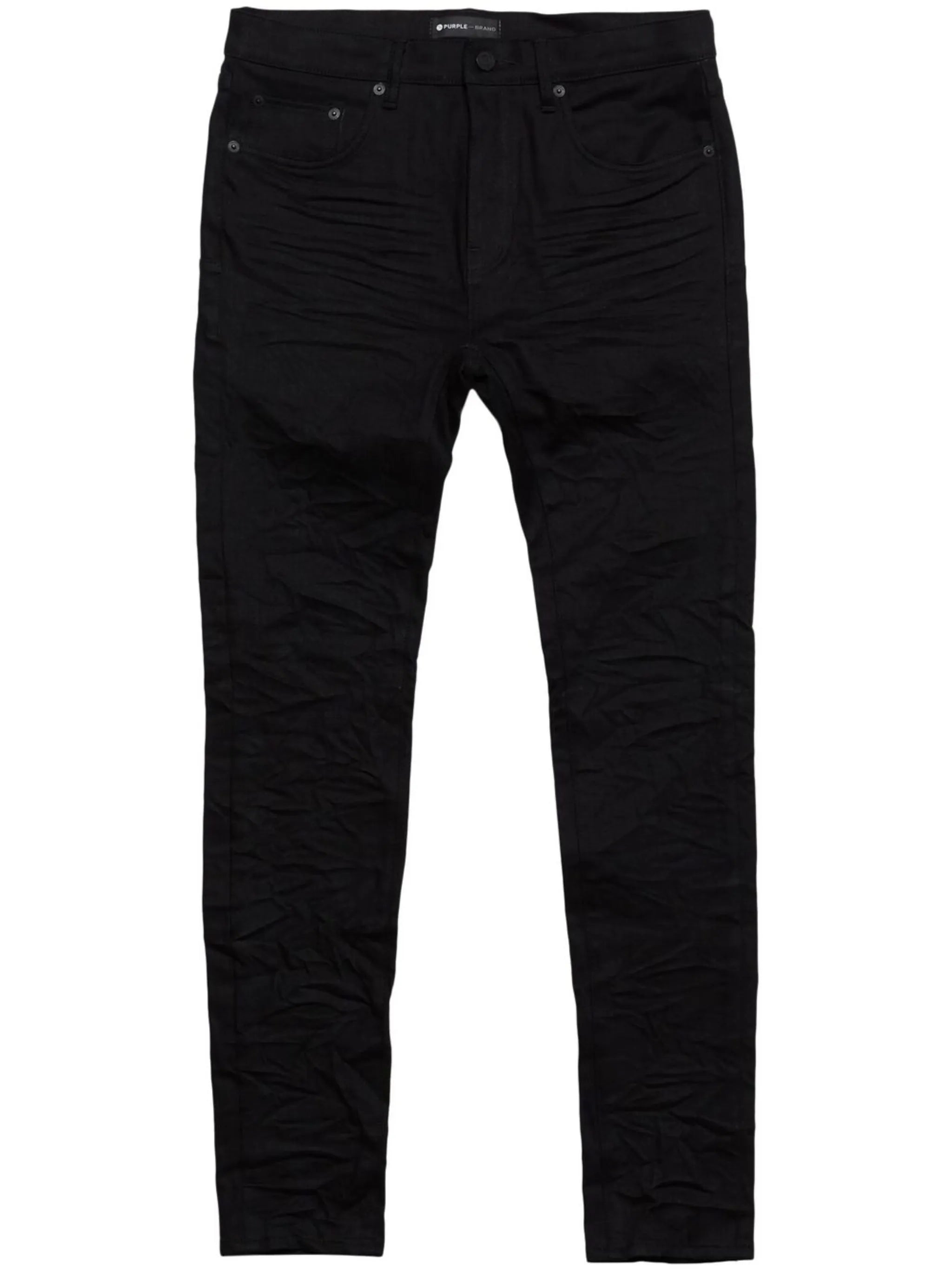 crinkled slim-cut jeans