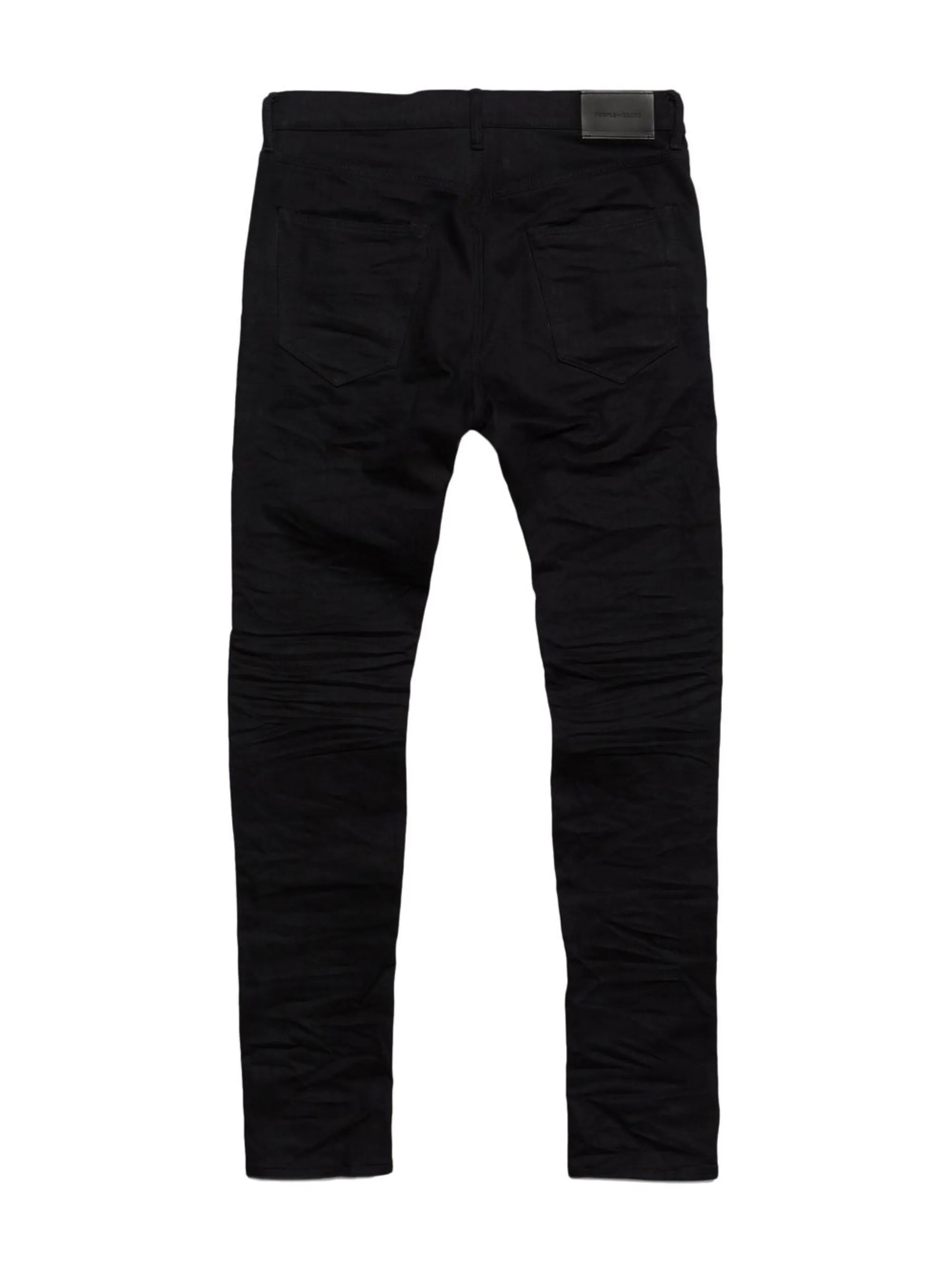 crinkled slim-cut jeans