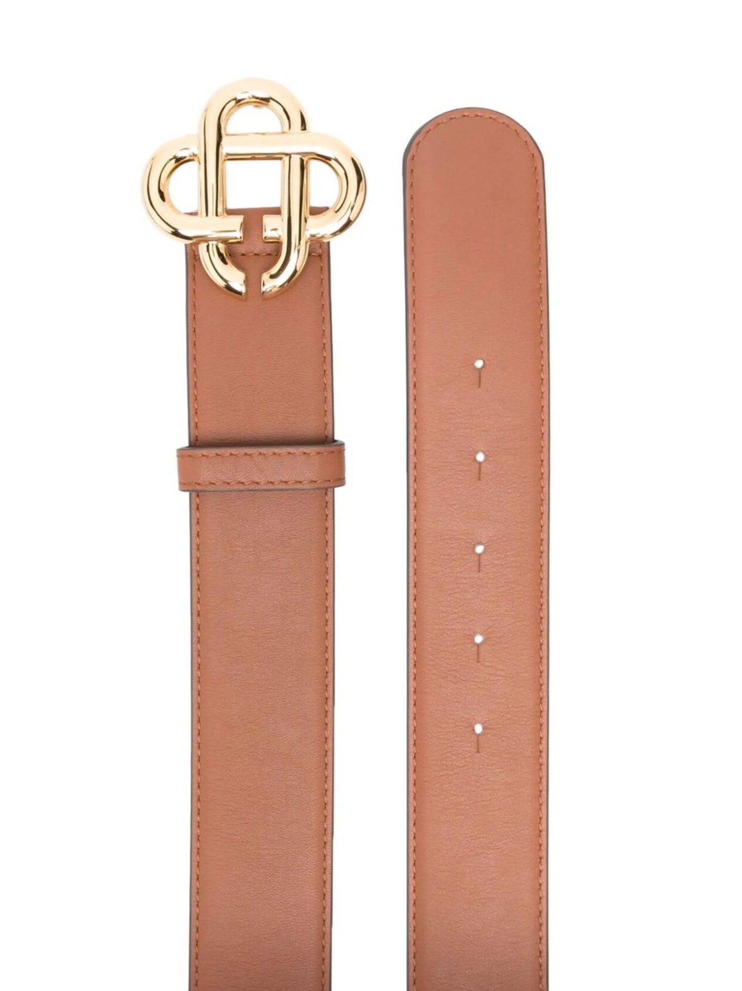 monogram plaque buckle