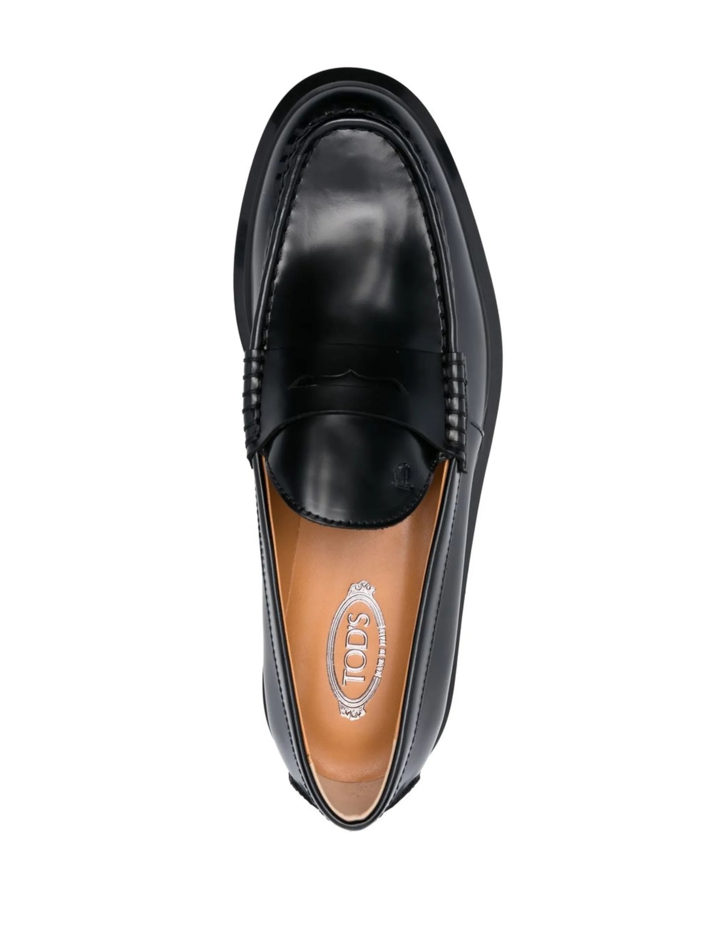 round-toe penny loafers