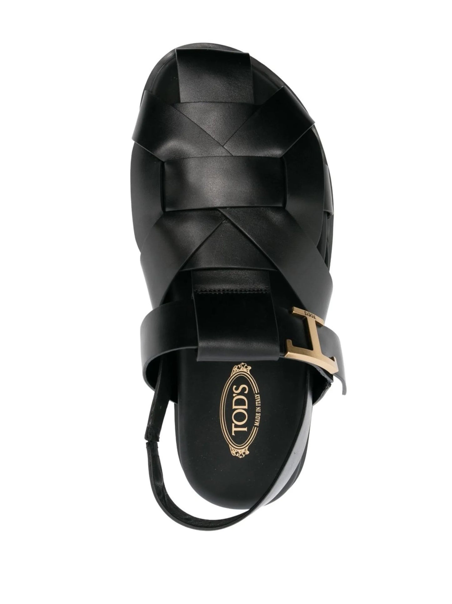 caged leather sandals
