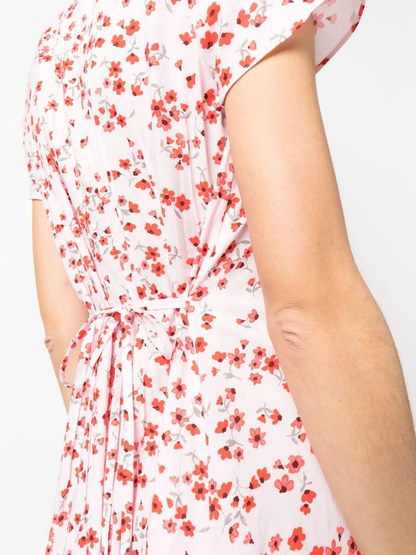 floral-print V-neck maxi dress