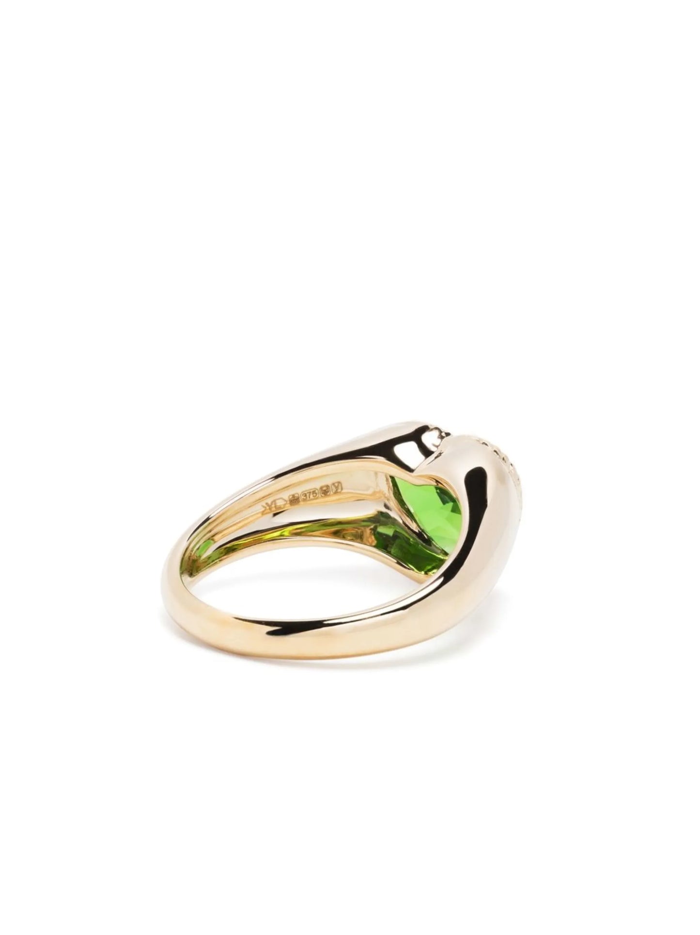 9kt yellow Baby Coeur ring