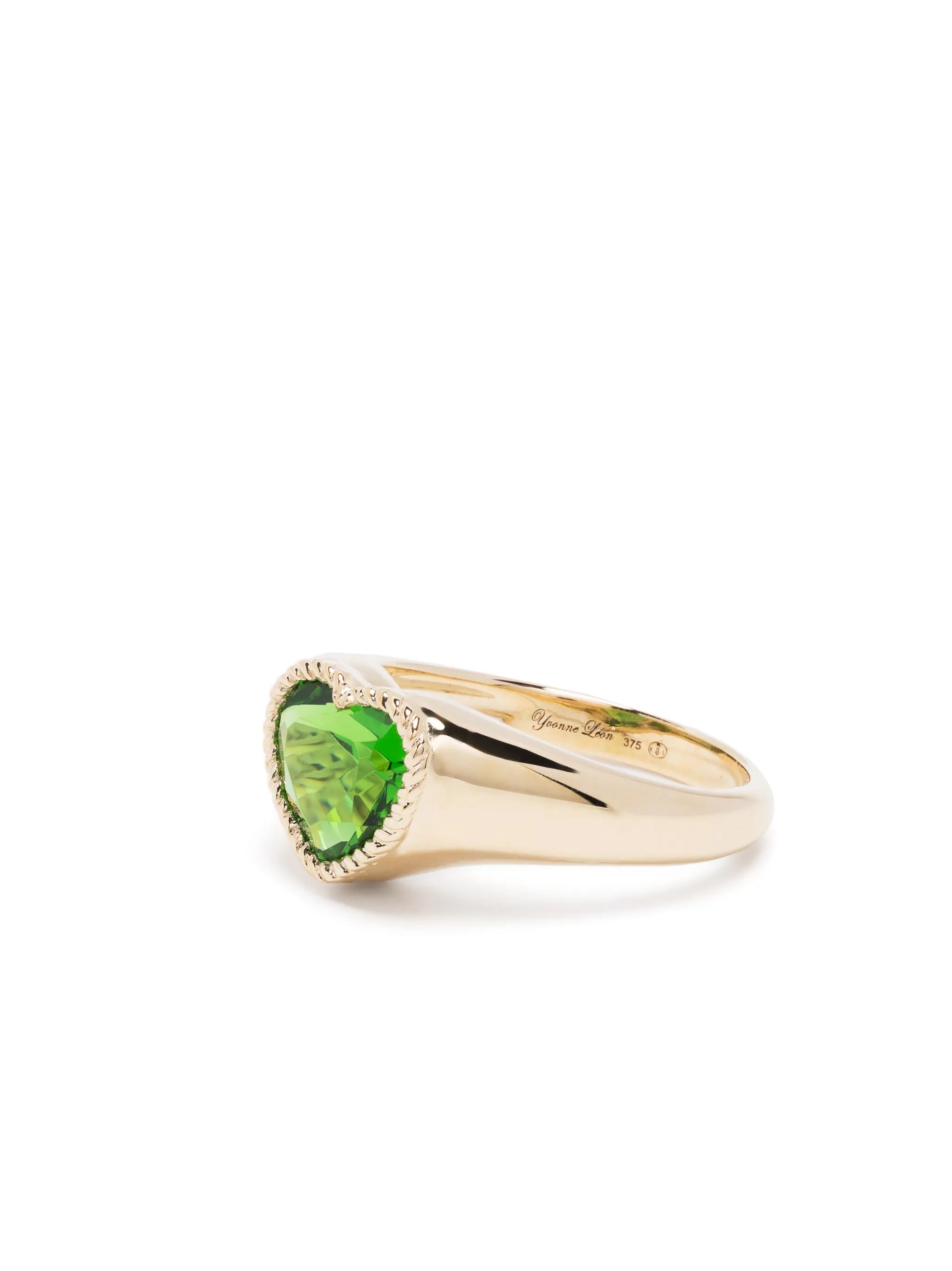 9kt yellow Baby Coeur ring