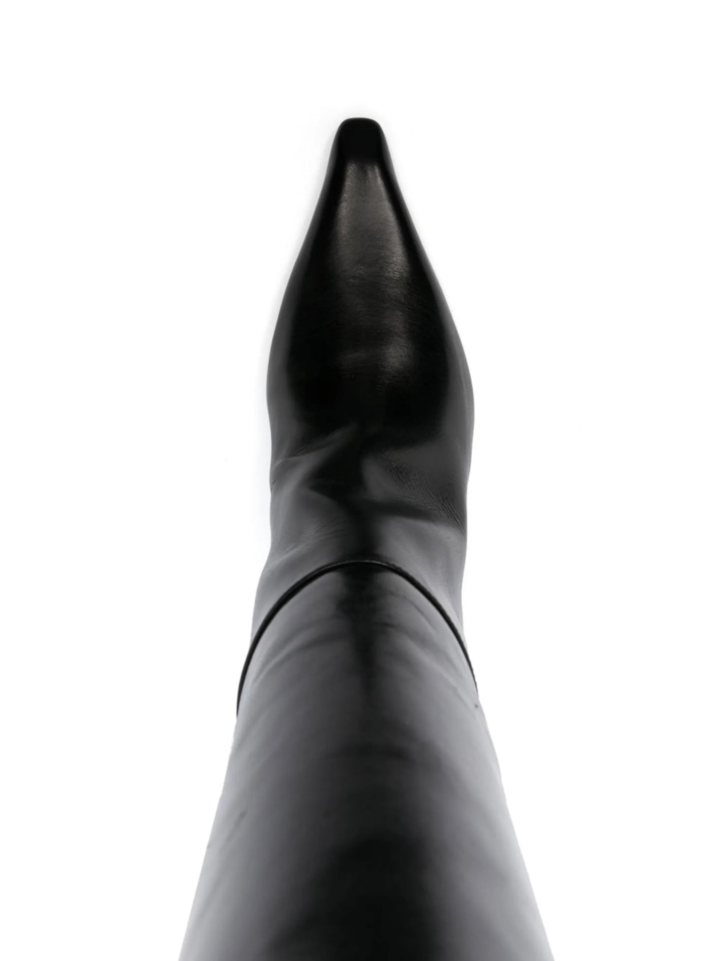 pointed-toe knee-high boots