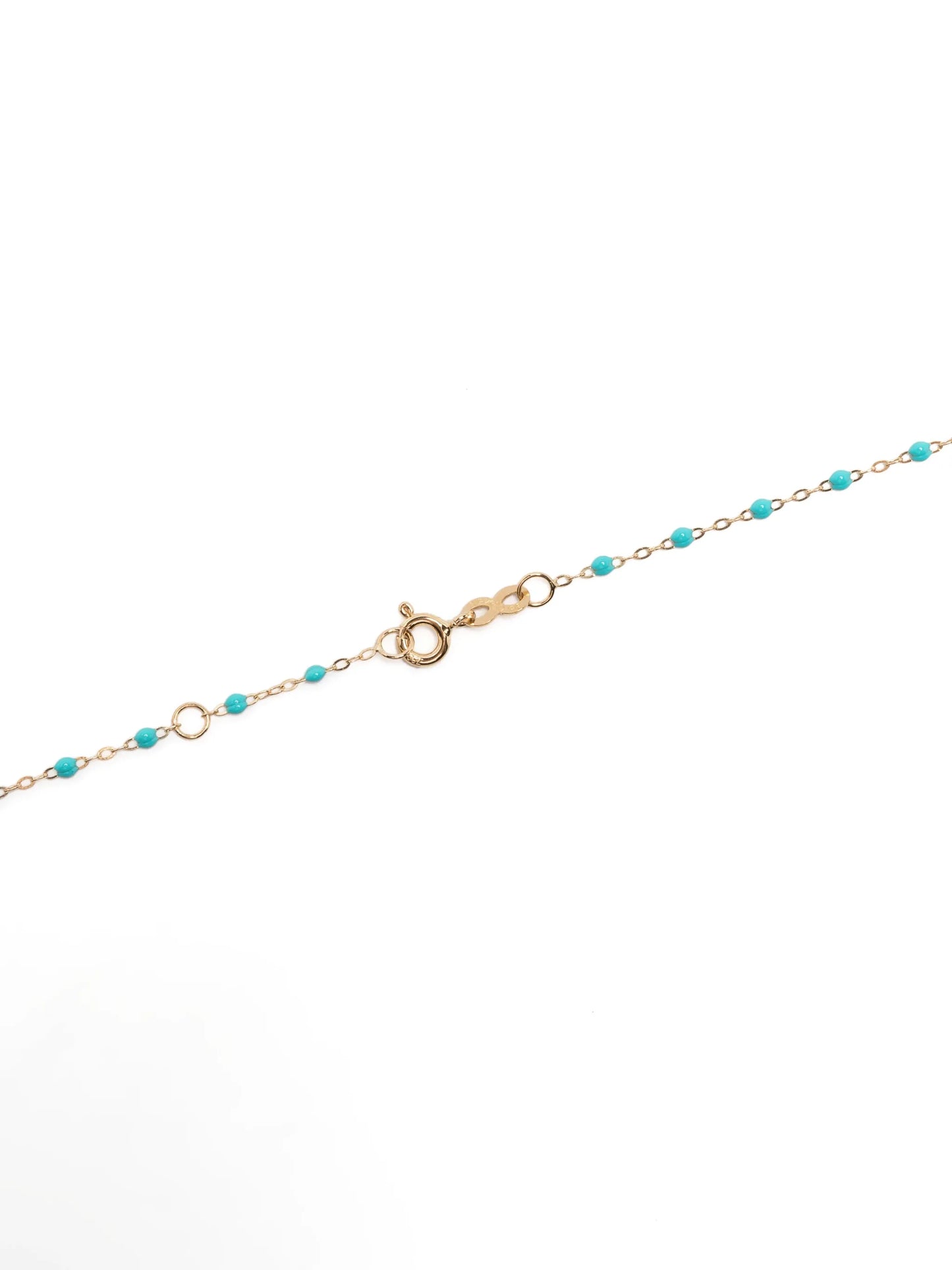 18kt gold Étoile diamond and turquoise necklace
