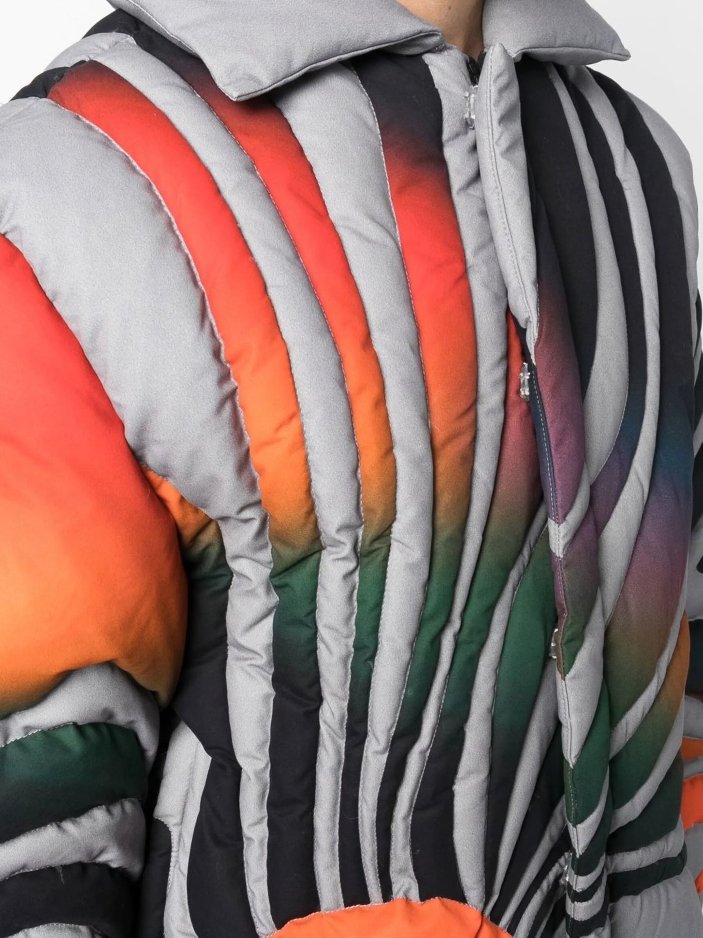 Sunset quilted zip-up jacket