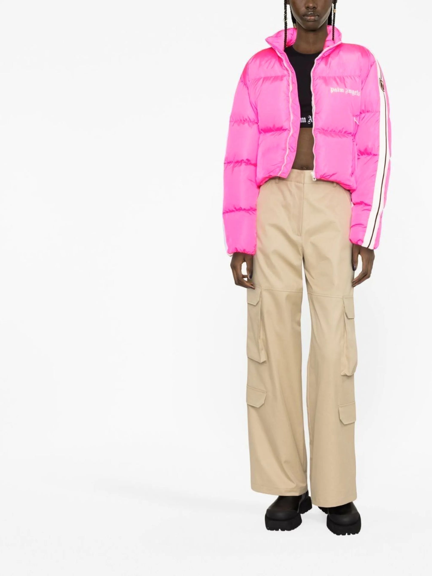 cropped puffer jacket