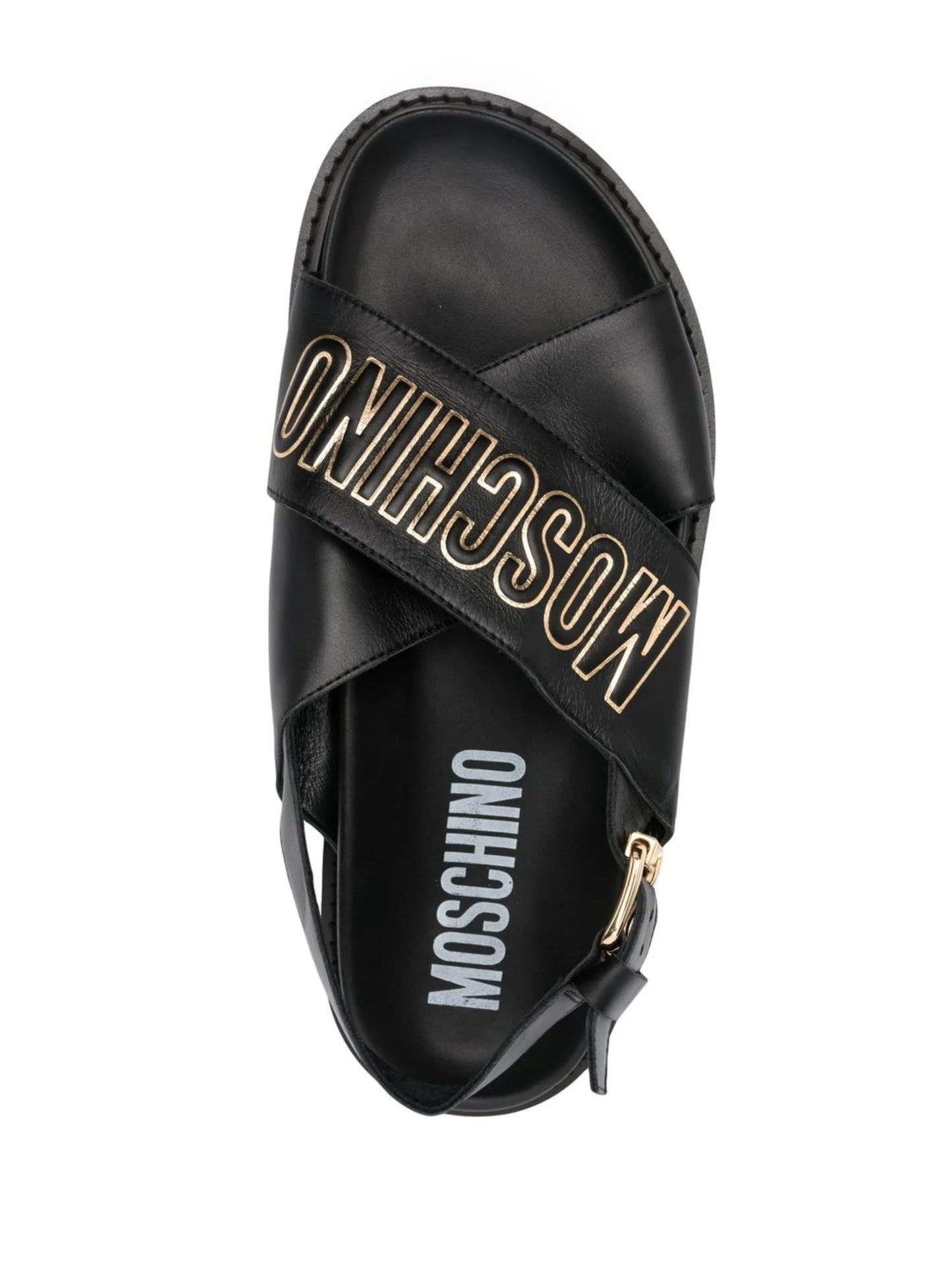 crossover logo-plaque sandals