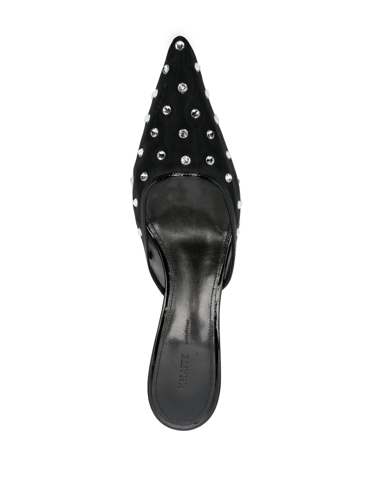 Minna 35mm crystal-embellished mules