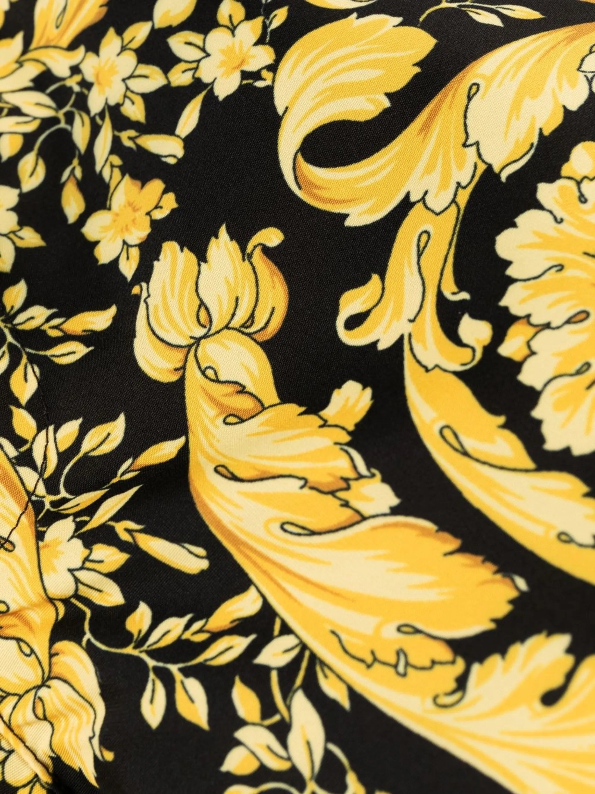 Baroque-print swim shorts