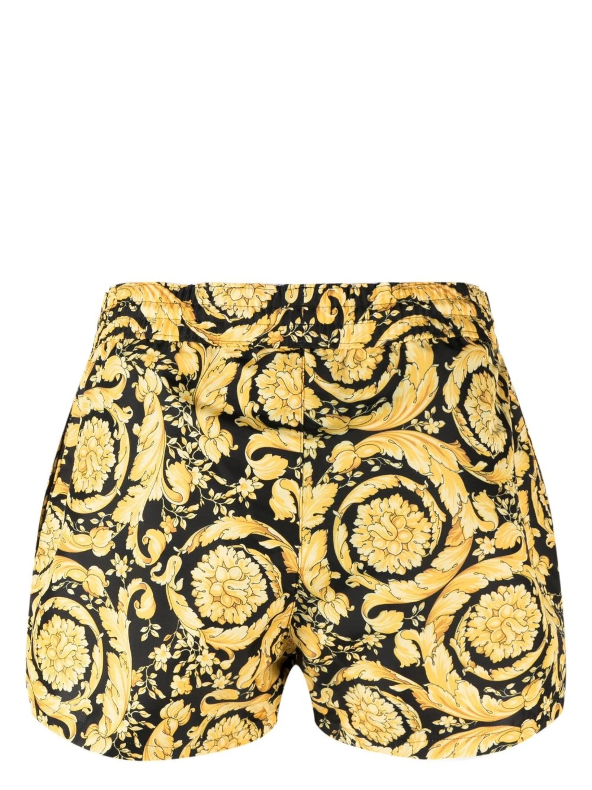 Baroque-print swim shorts