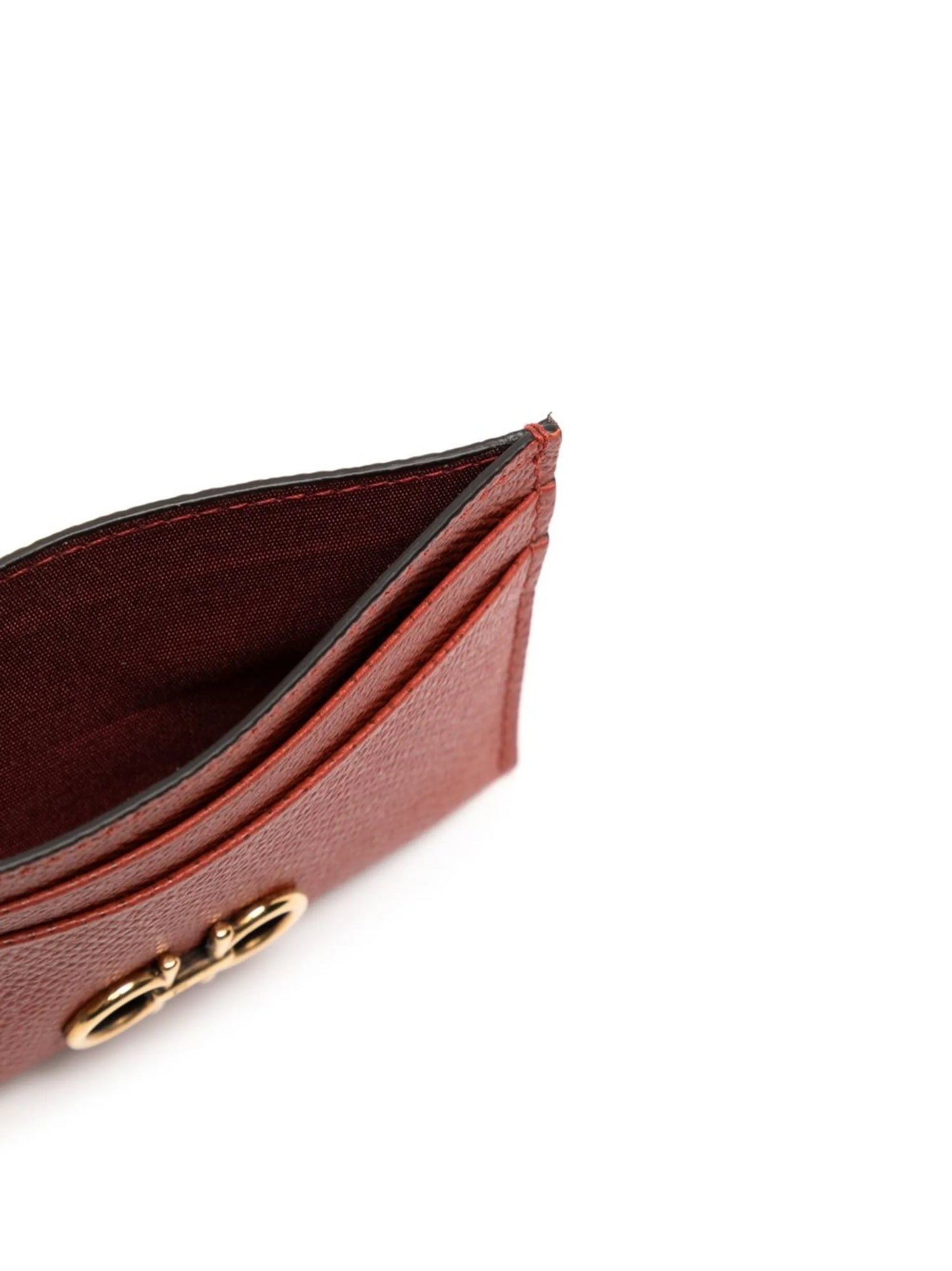 Gancini leather cardholder