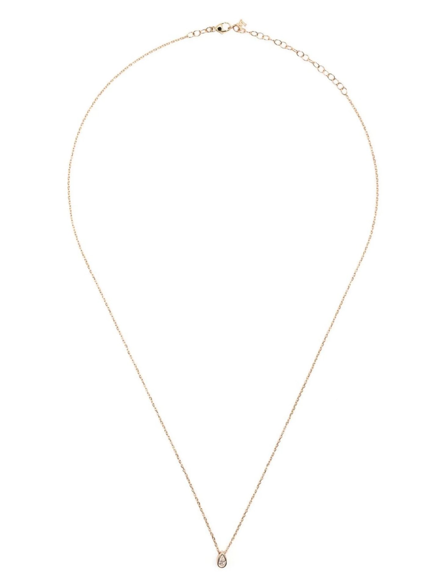 14kt yellow gold diamond pendant necklace