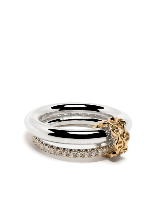 x Hoorsenbuhs 18kt yellow and white gold diamond ring