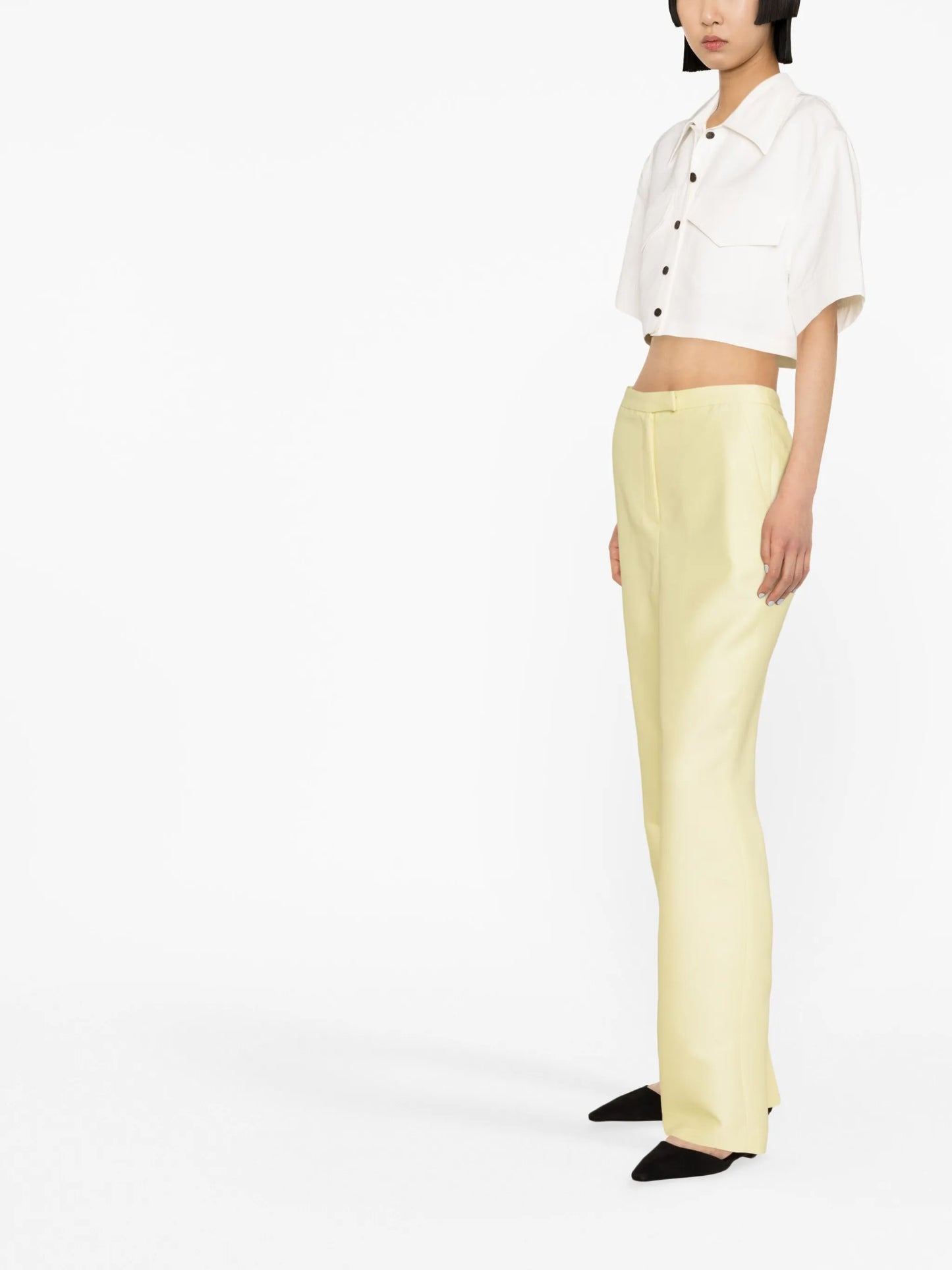 cropped short-sleeve shirt
