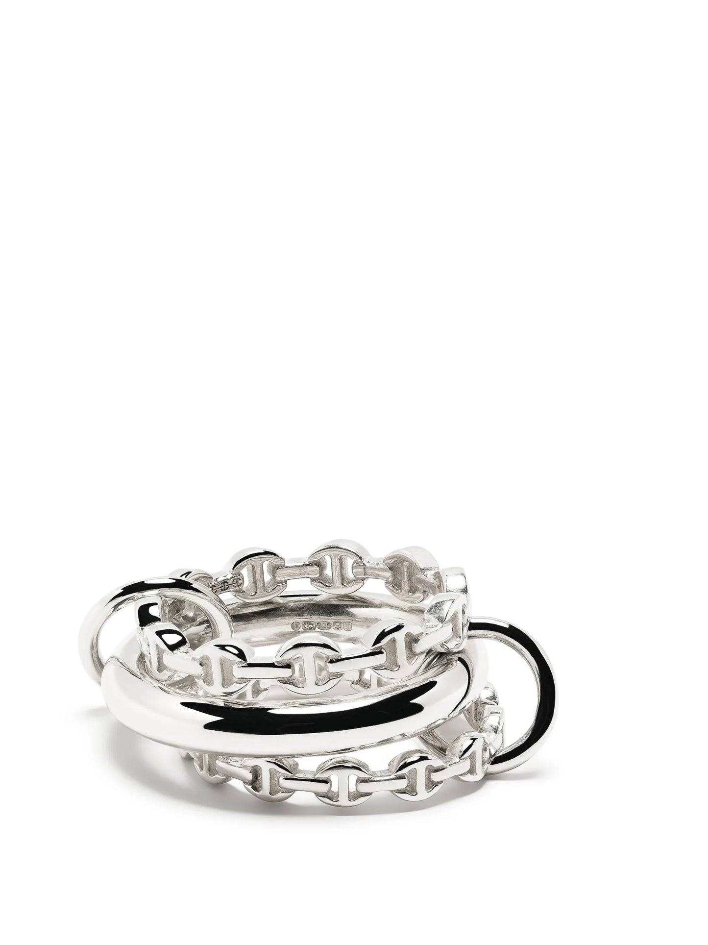 x Hoorsenbuhs Microdame sterling silver stack ring