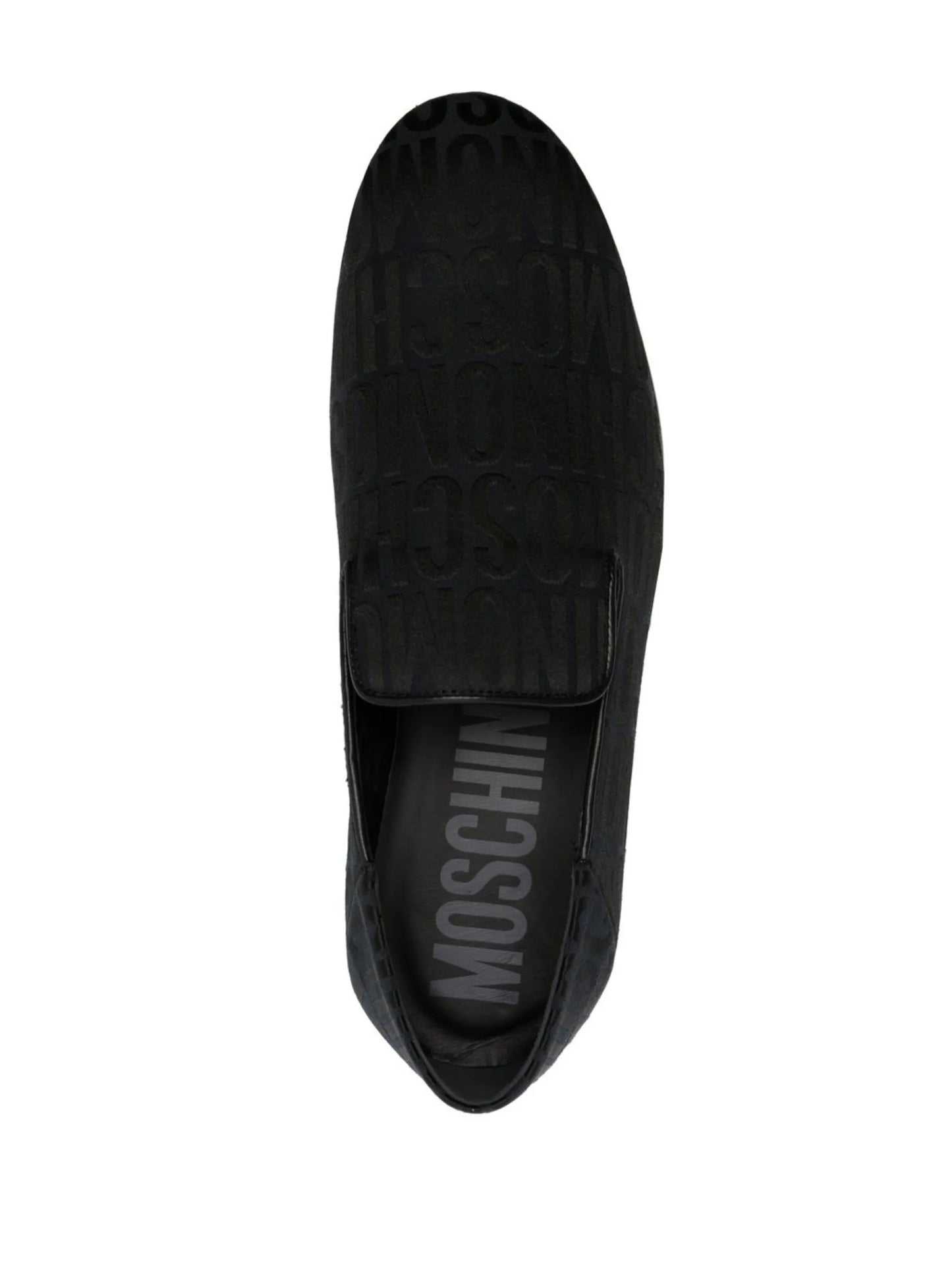 all-over logo-print loafers